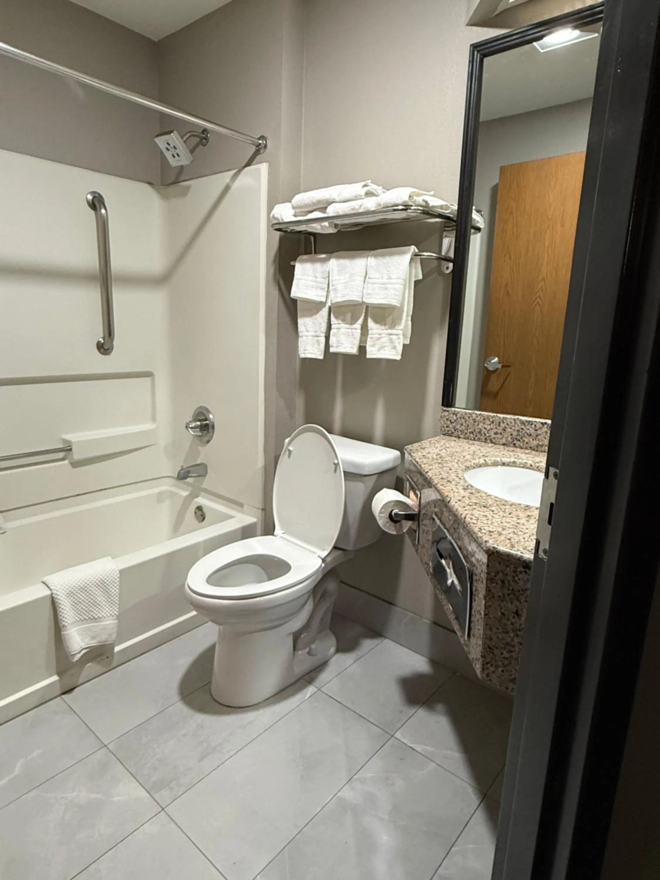 Bathroom in Super 8 by Wyndham Chattanooga East - Hamilton Place