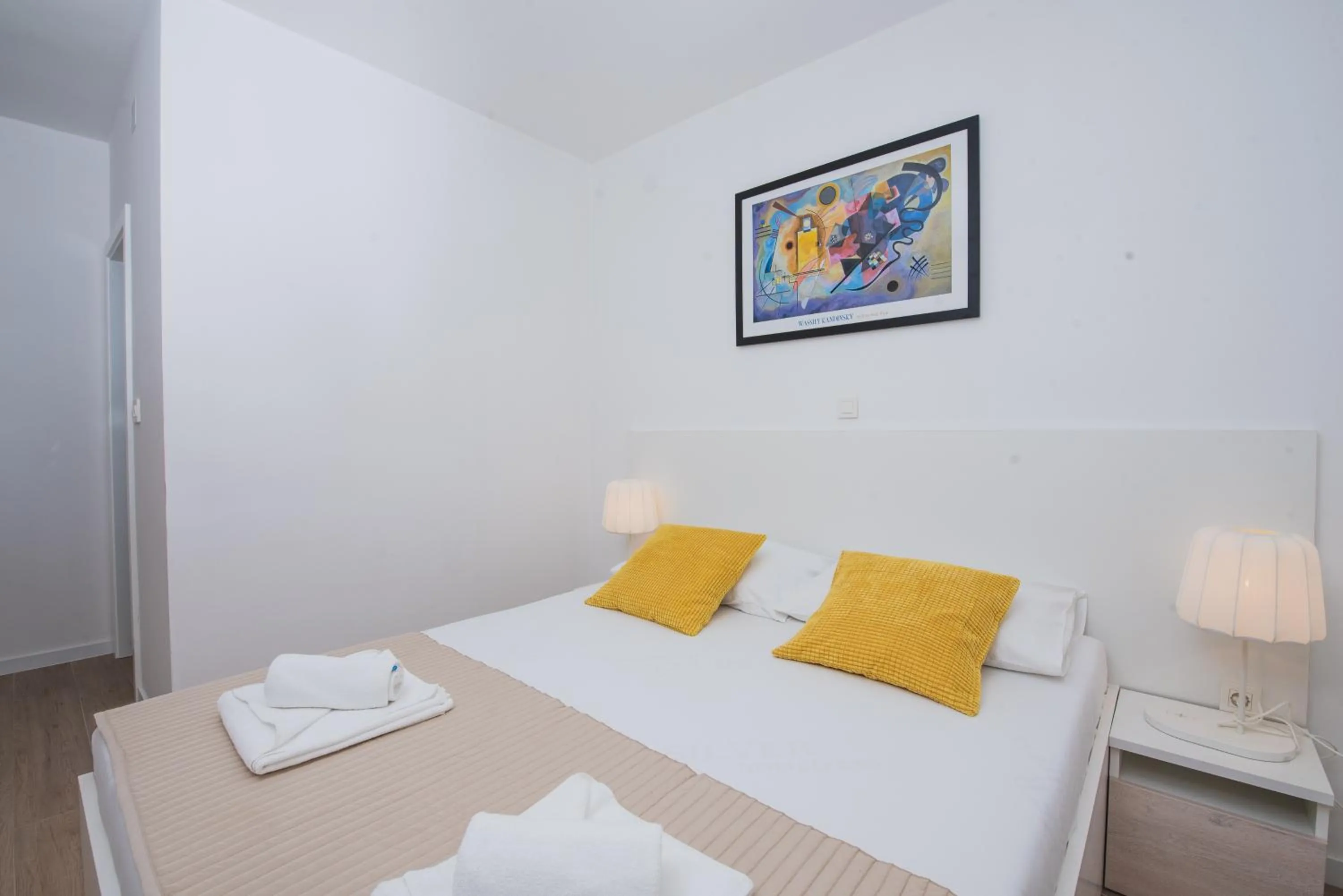 Bedroom, Bed in Pool Apartments Villa Dalia