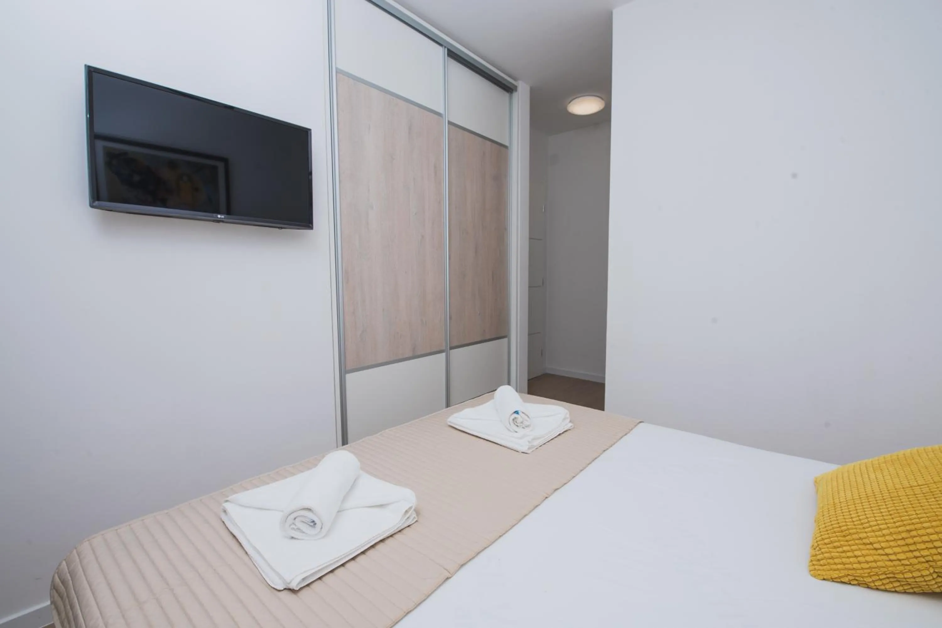Bedroom, Bed in Pool Apartments Villa Dalia