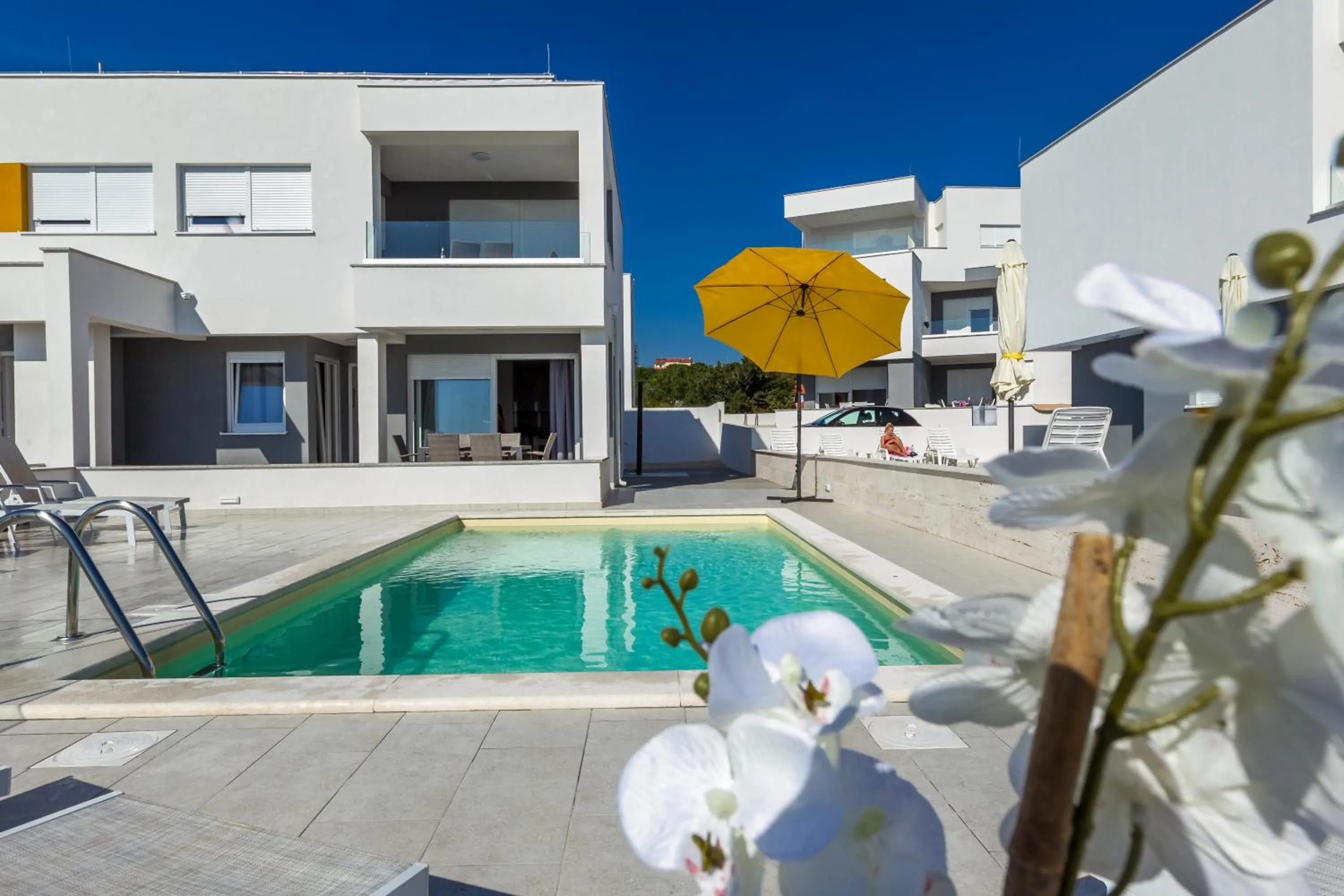 Property building in Pool Apartments Villa Dalia