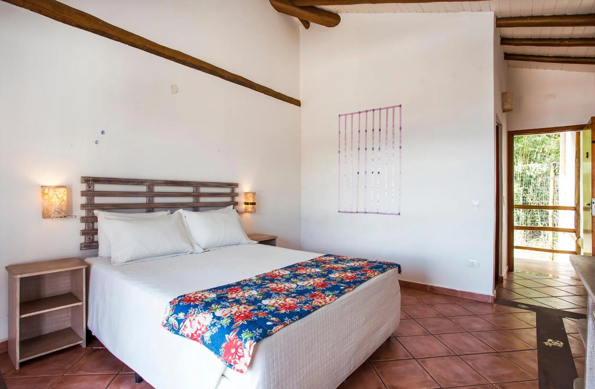 Bed in Pousada Refugio da Harmonia