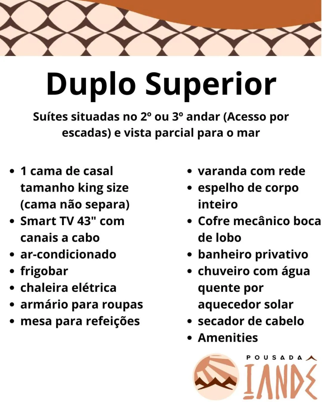 Text overlay in Pousada Iandê