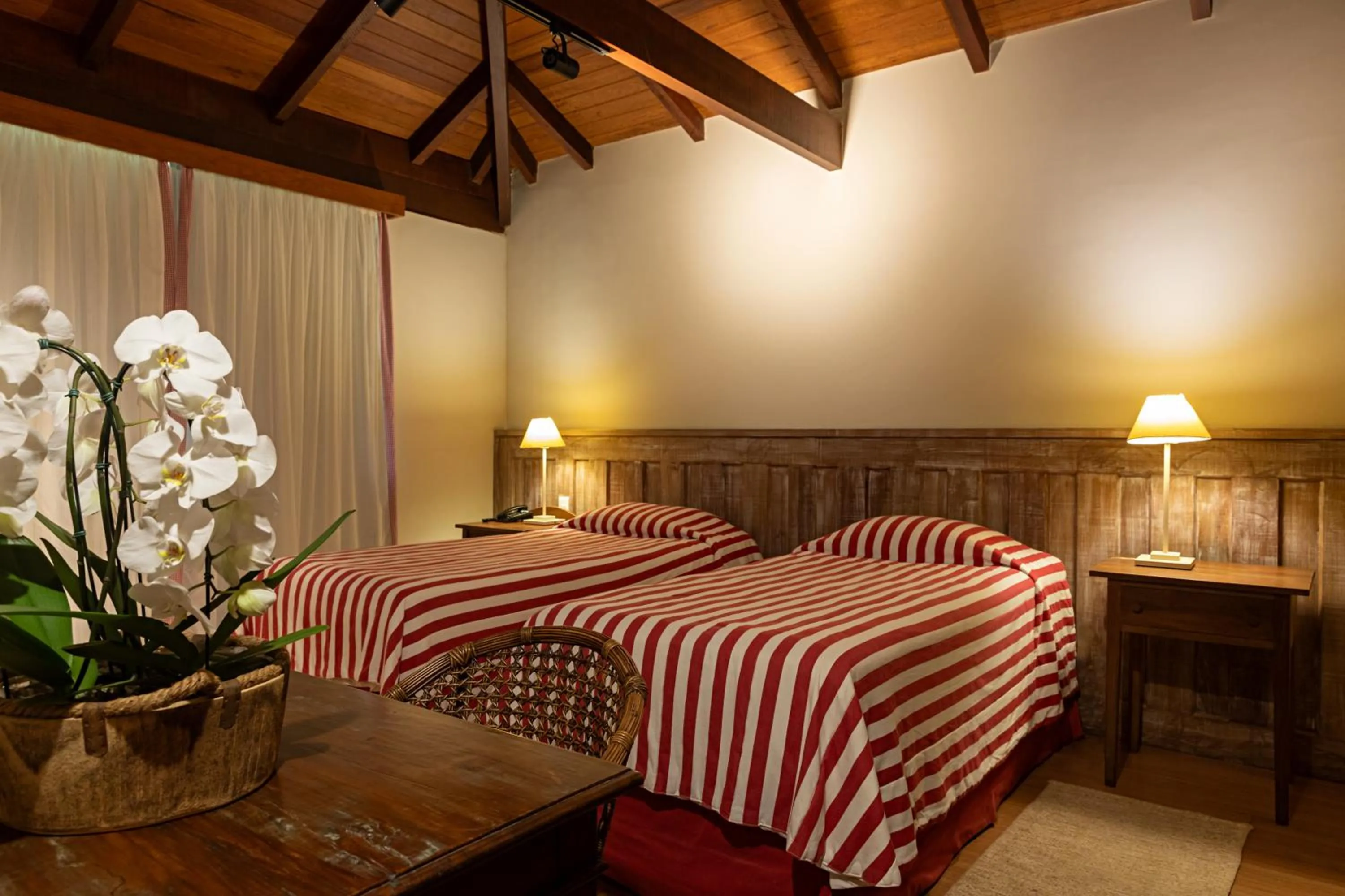 Bed in Pousada Les Roches