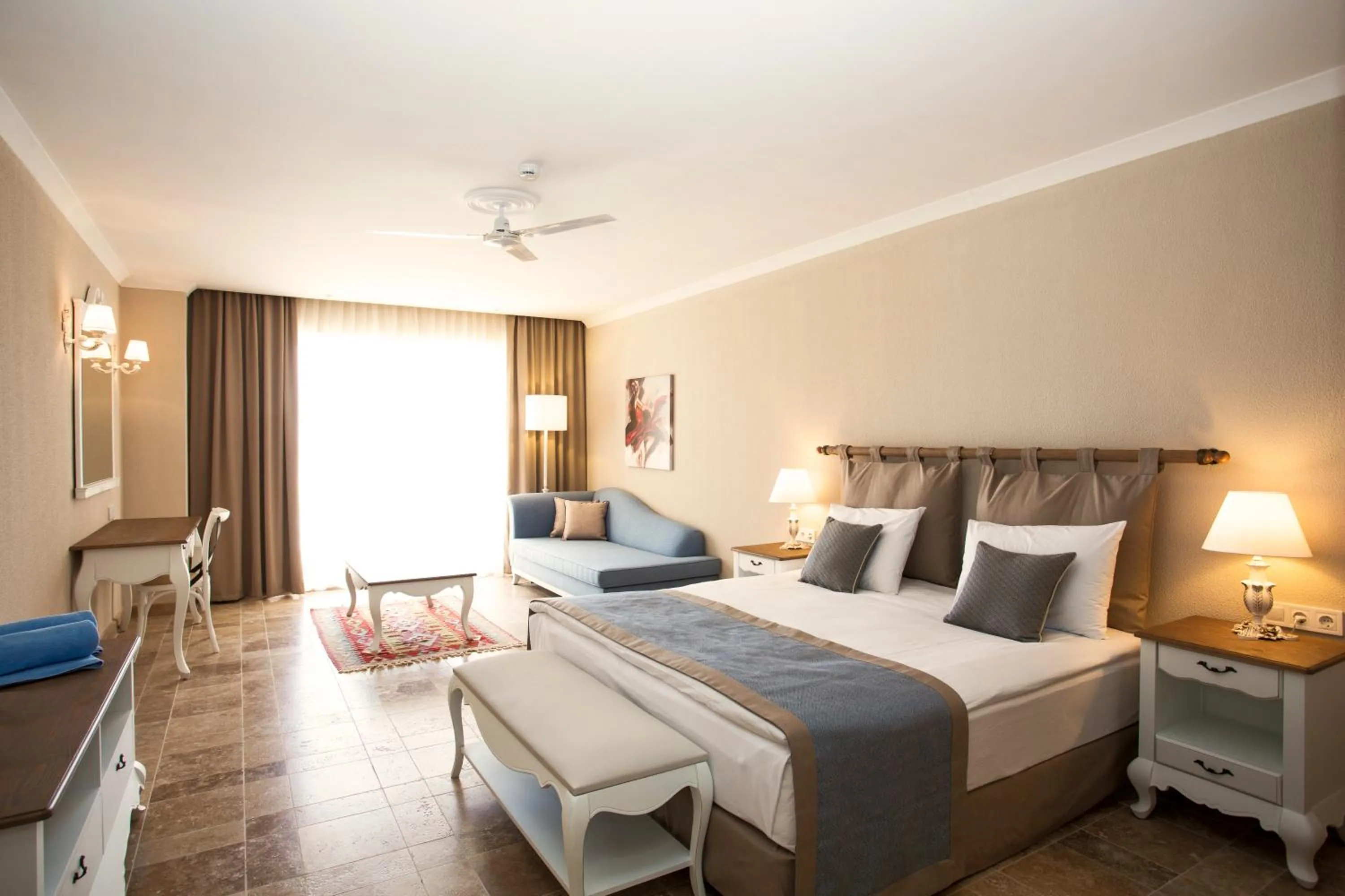 Bed in Andriake Beach Club Hotel - All Inclusive