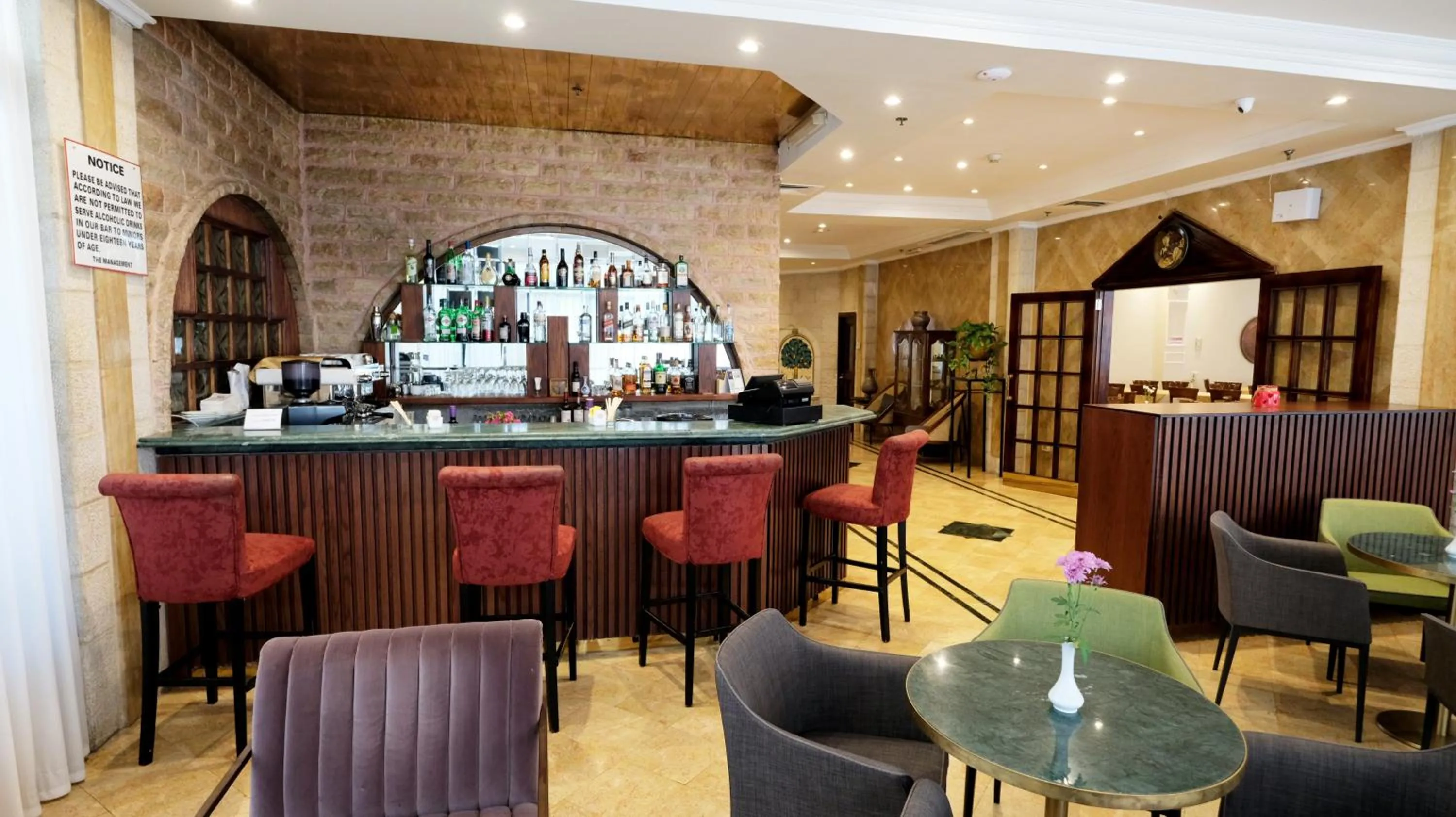 Lounge or bar, Restaurant/Places to Eat in Christmas Hotel - Jerusalem