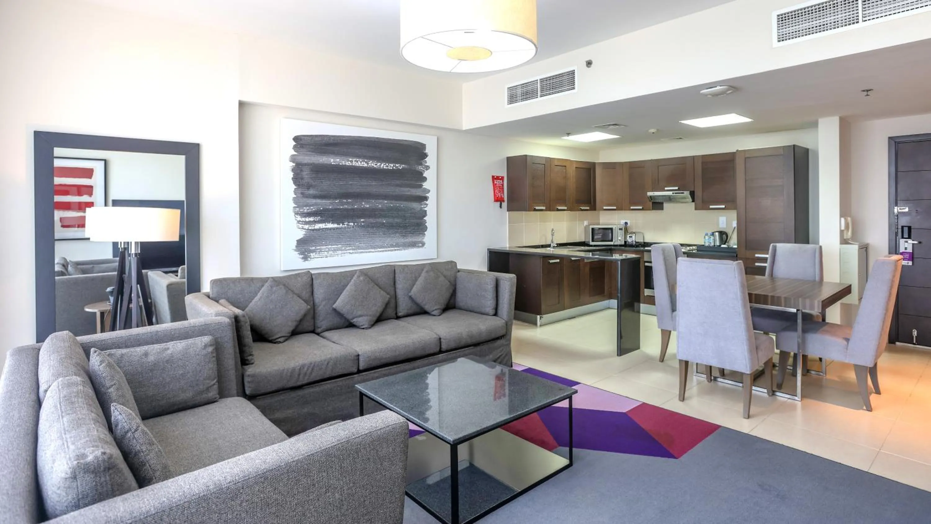 Kitchen or kitchenette in Nassima Tower Hotel Apartments