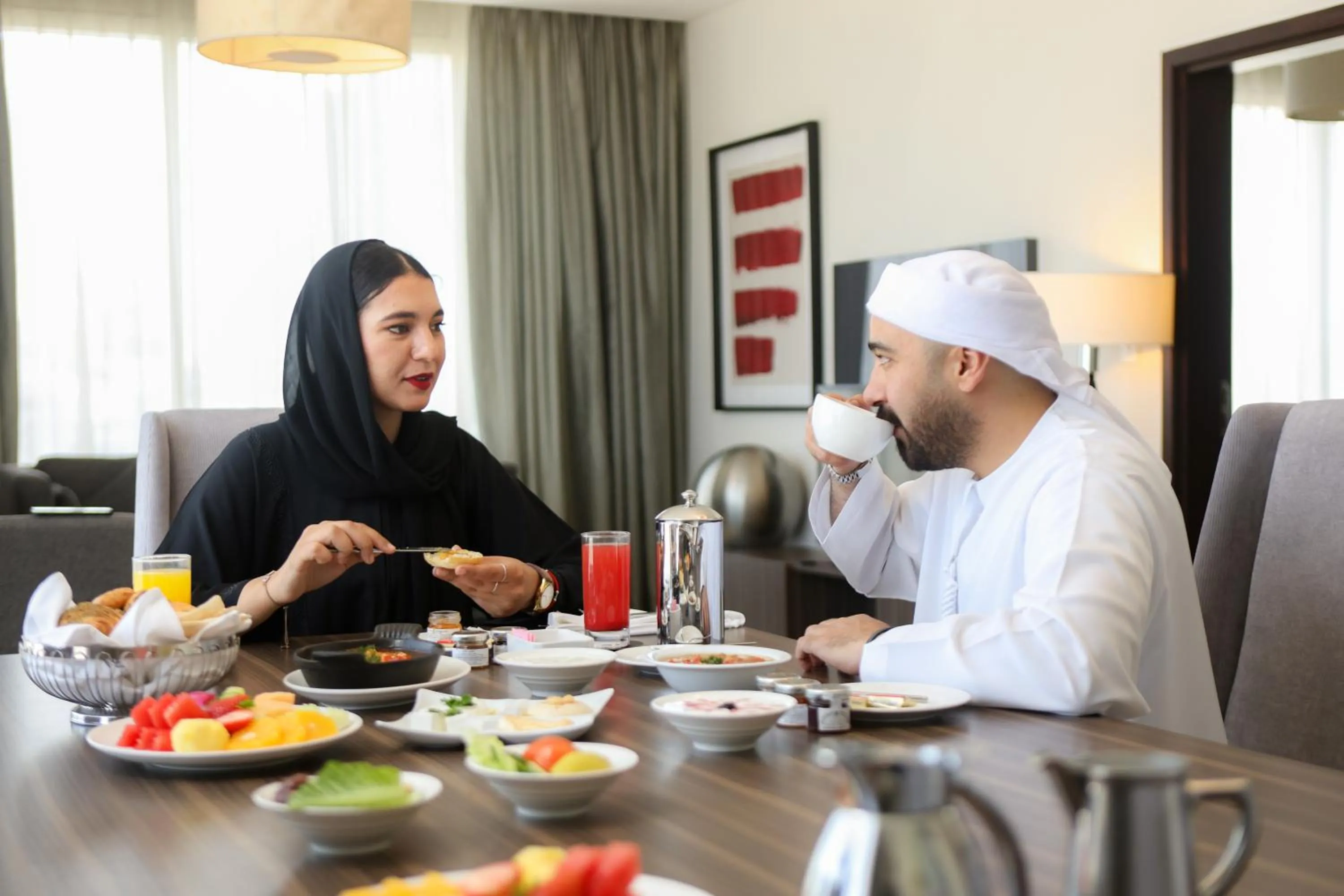 Food and drinks in Nassima Tower Hotel Apartments