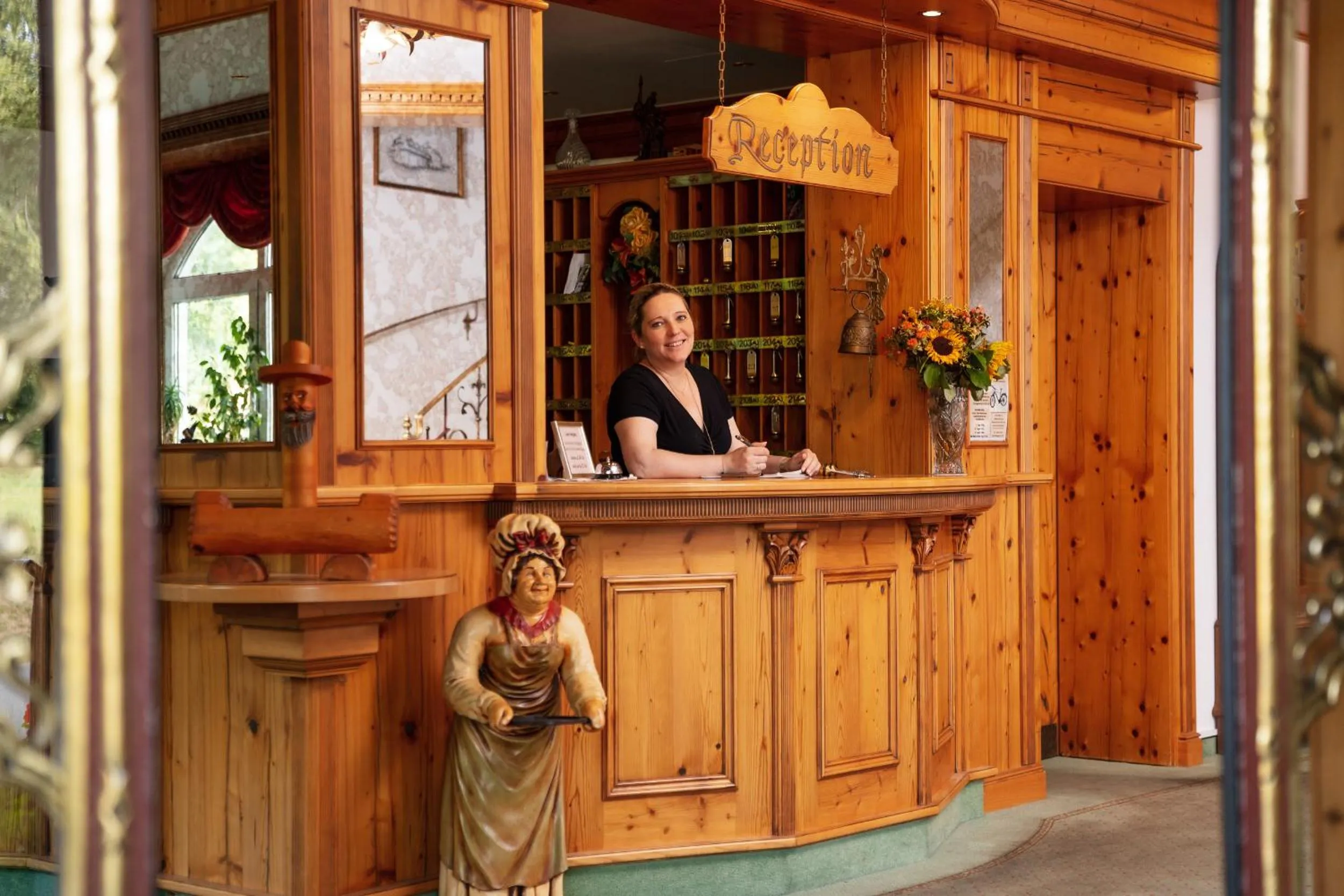 Lobby or reception in Sattelbogener Hof