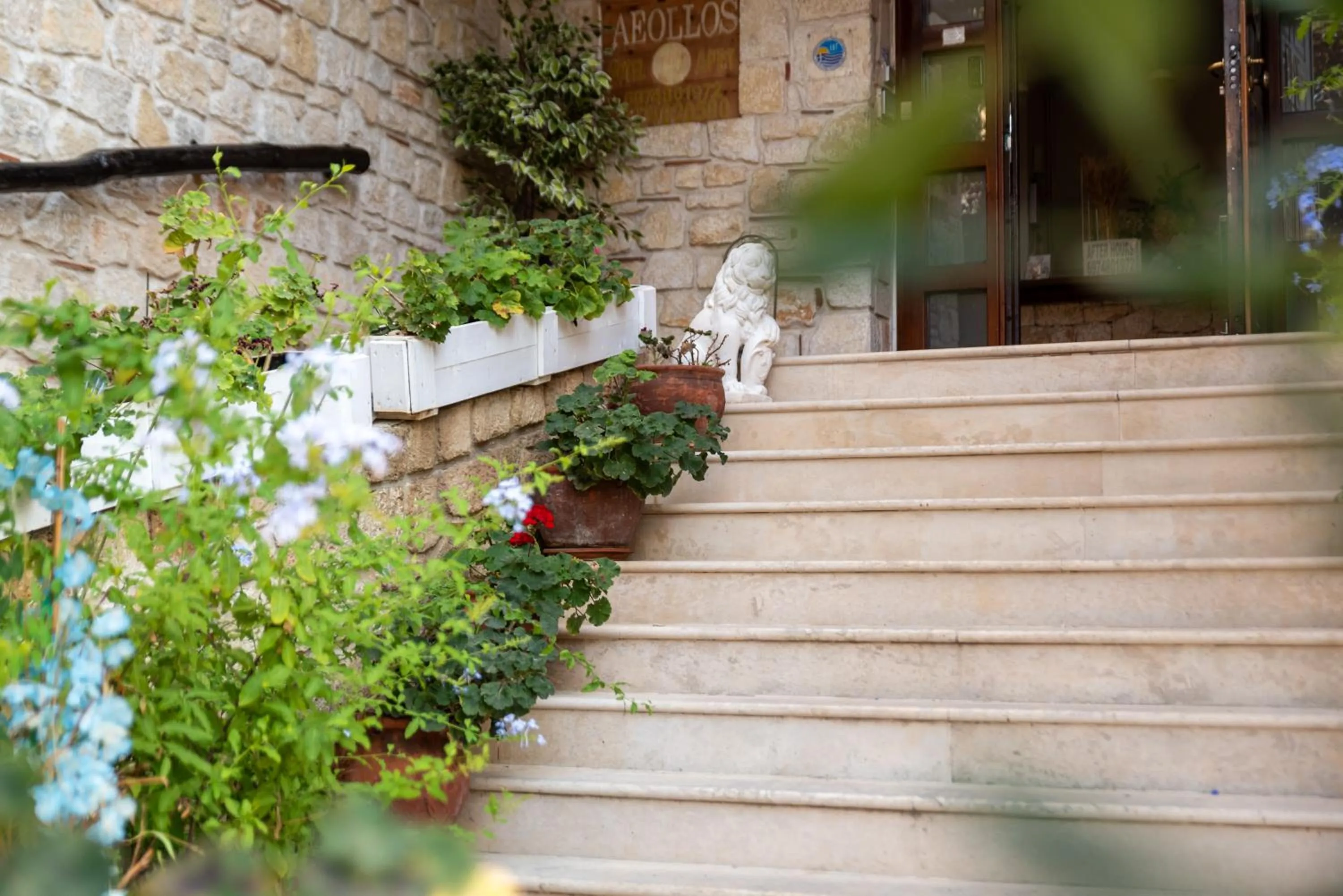Facade/entrance in Hotel Aeollos