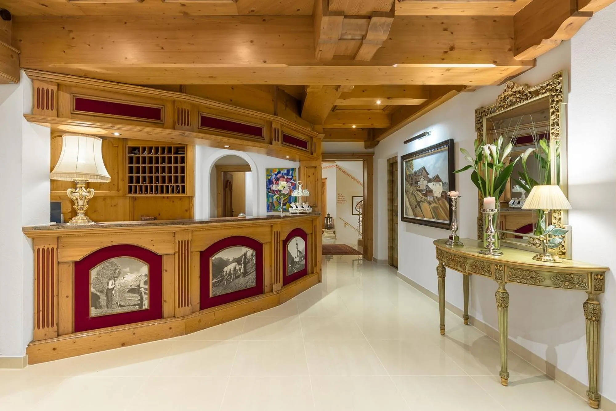 Lobby or reception in Hotel Burgstall