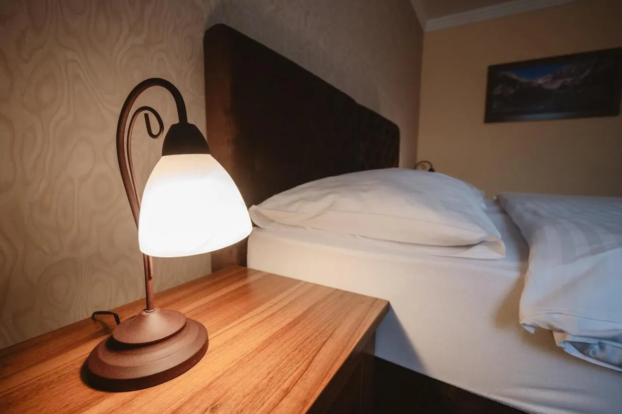 Bed in Hotel Solisko