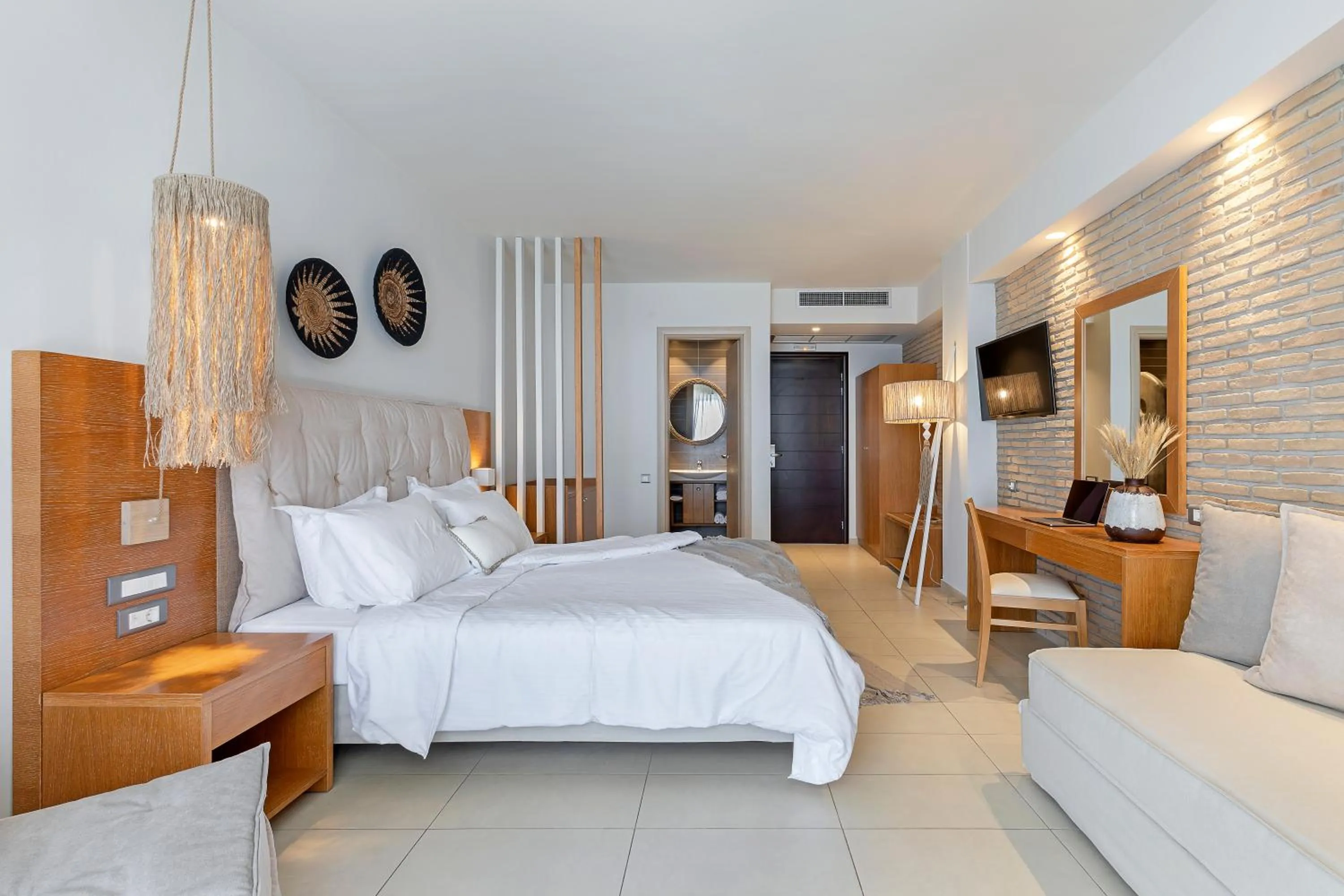 Bedroom, Bed in Anastasia Hotel & Suites Mediterranean Comfort