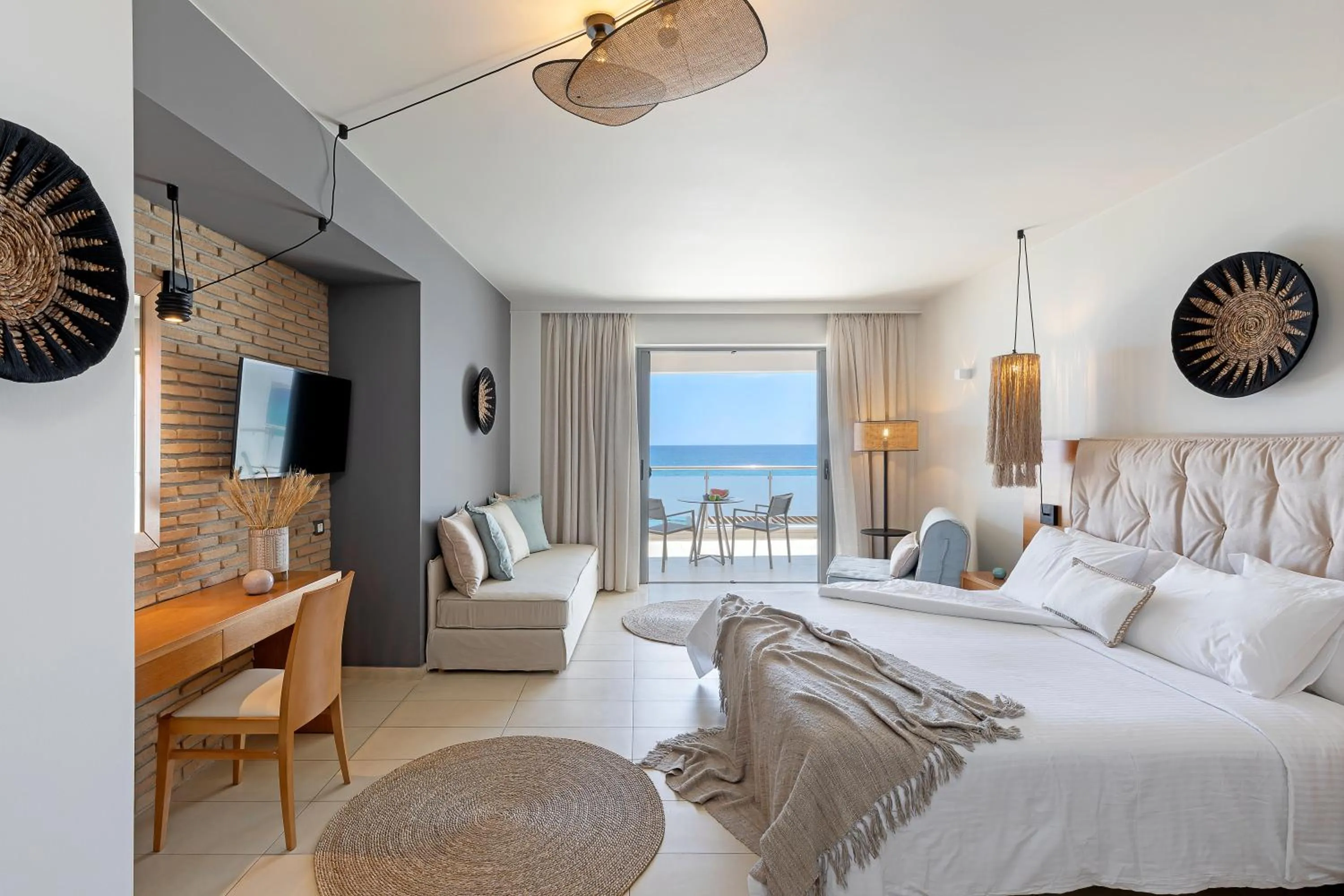 Sea view, Bed in Anastasia Hotel & Suites Mediterranean Comfort