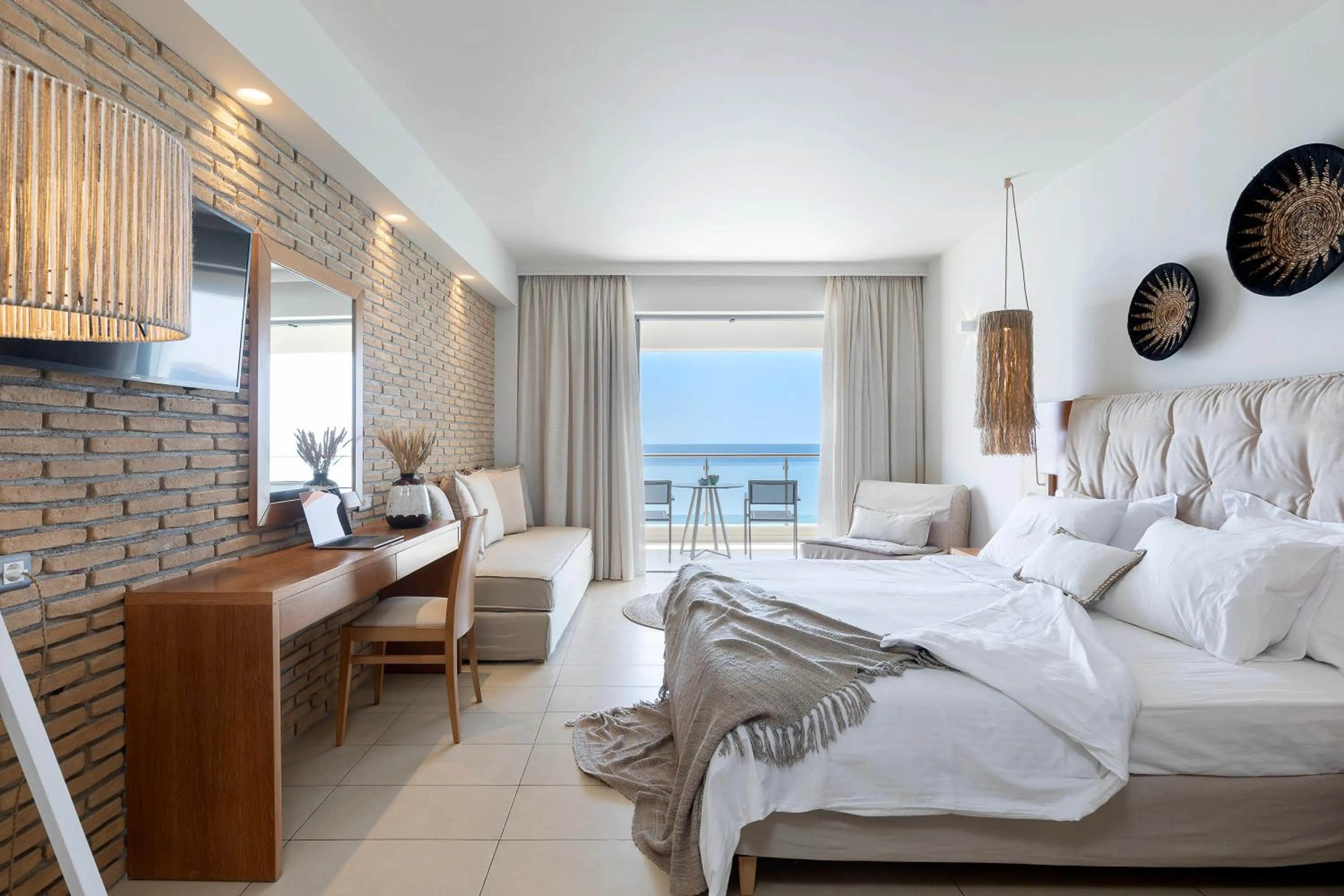 Sea view, Bed in Anastasia Hotel & Suites Mediterranean Comfort