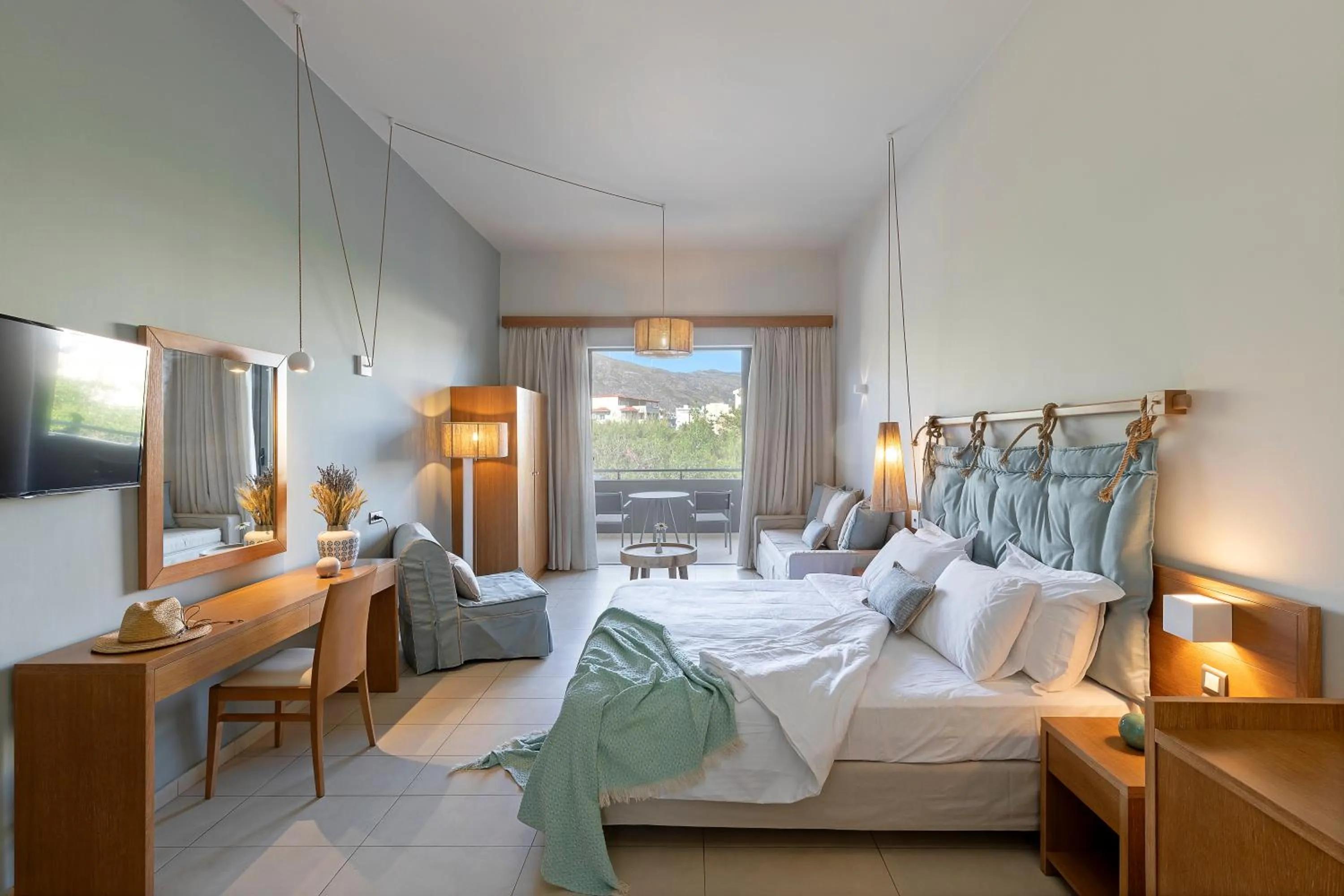 Bedroom, Bed in Anastasia Hotel & Suites Mediterranean Comfort