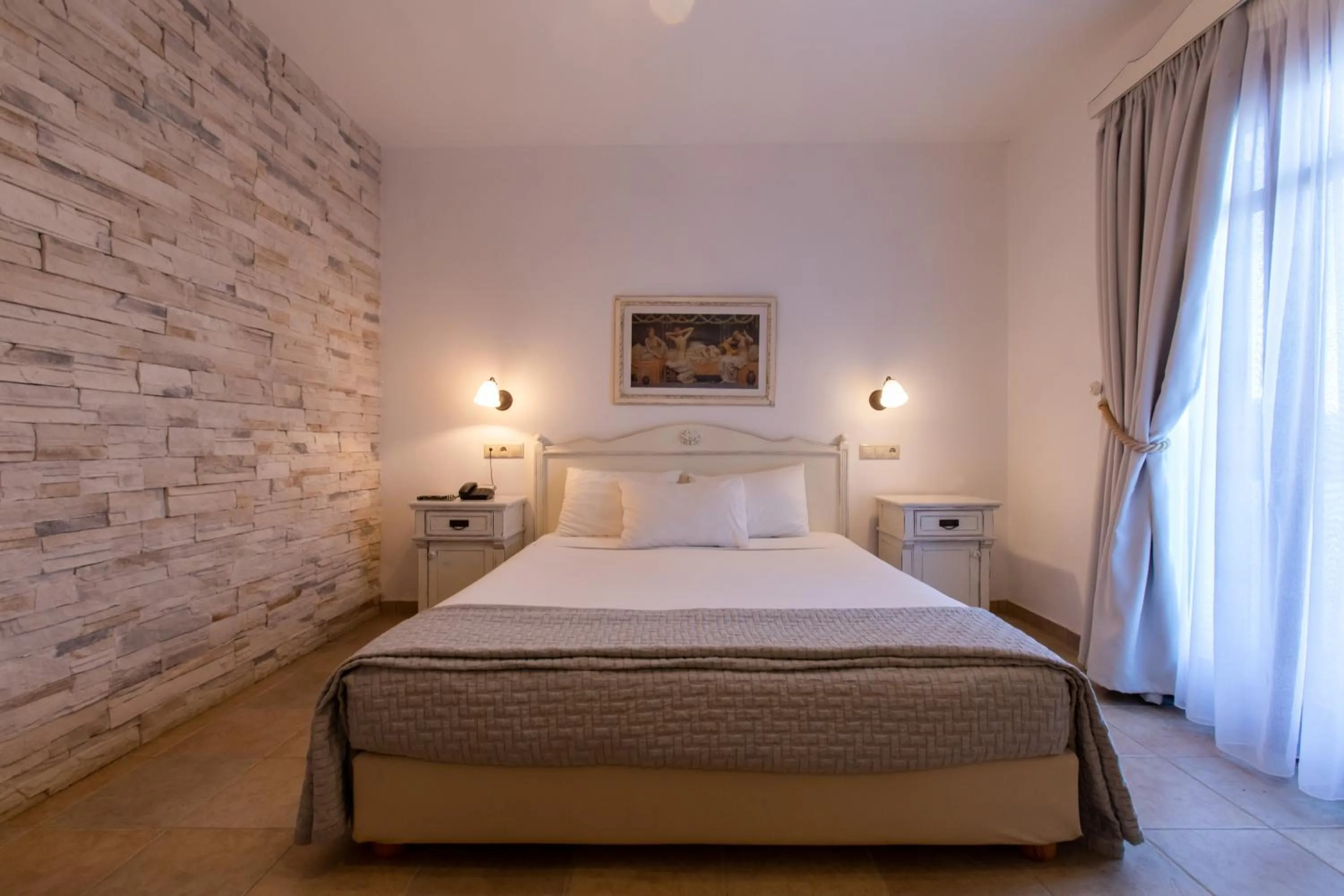 Bed in Plaza Beach Hotel