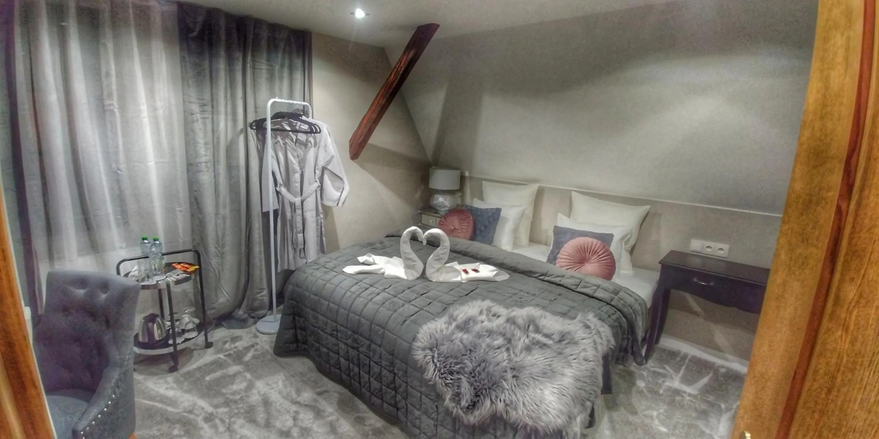 Bed in Hotel Telč