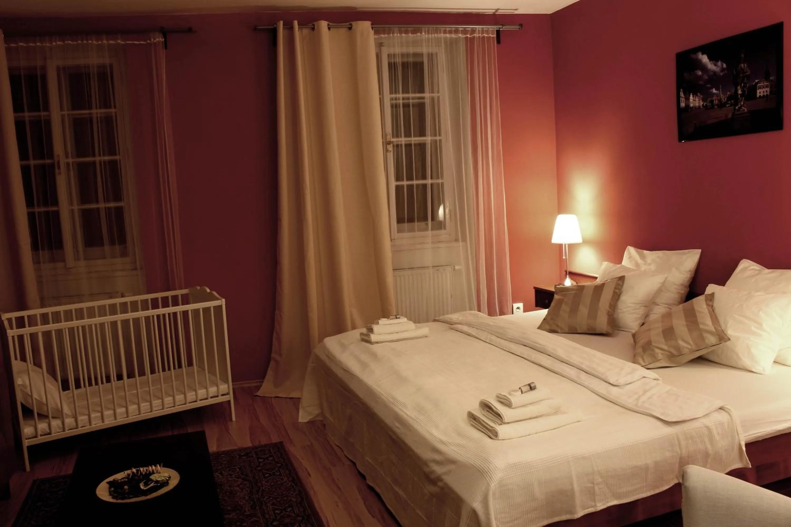 Bedroom, Bed in Hotel Telč