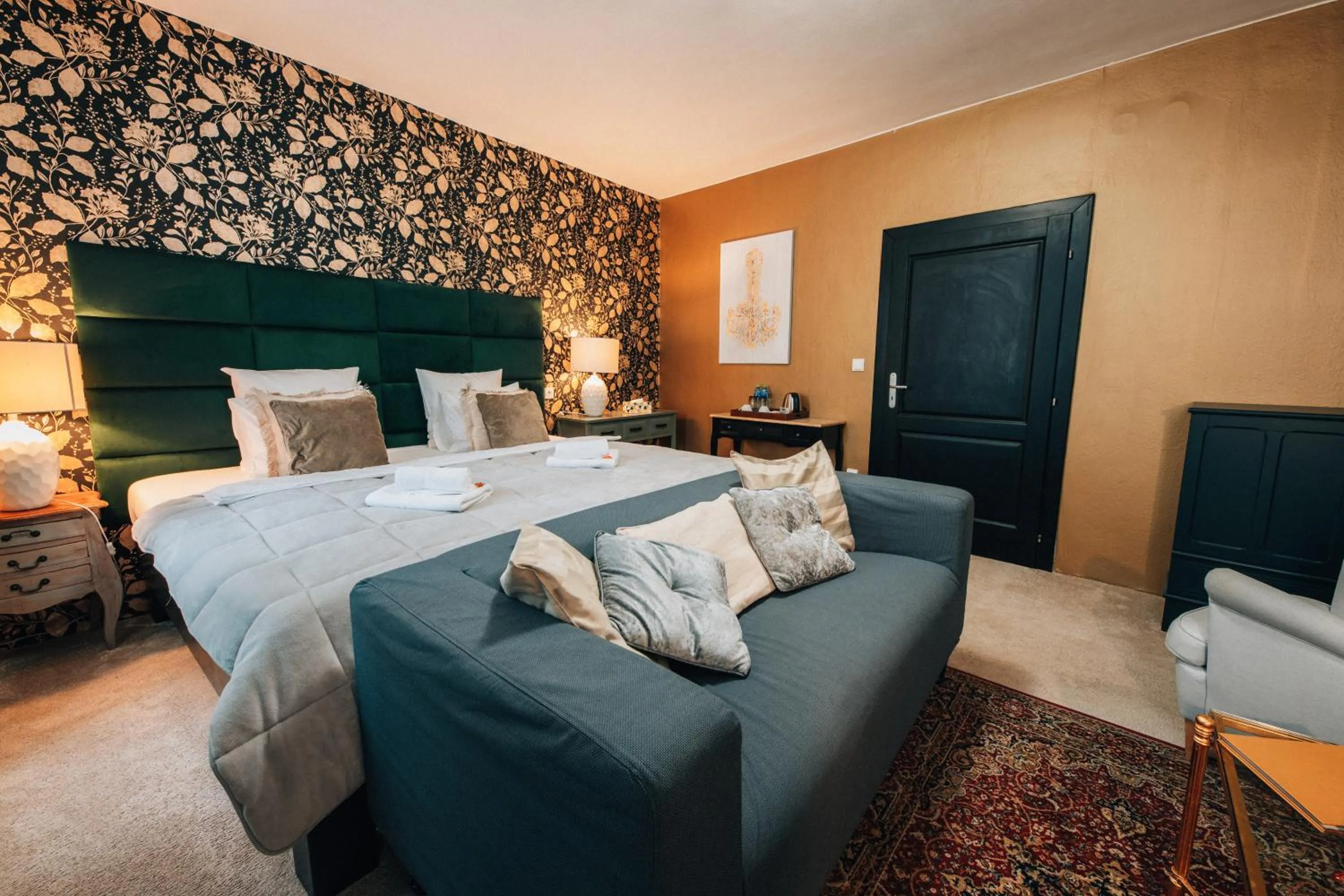 Bed in Hotel Telč