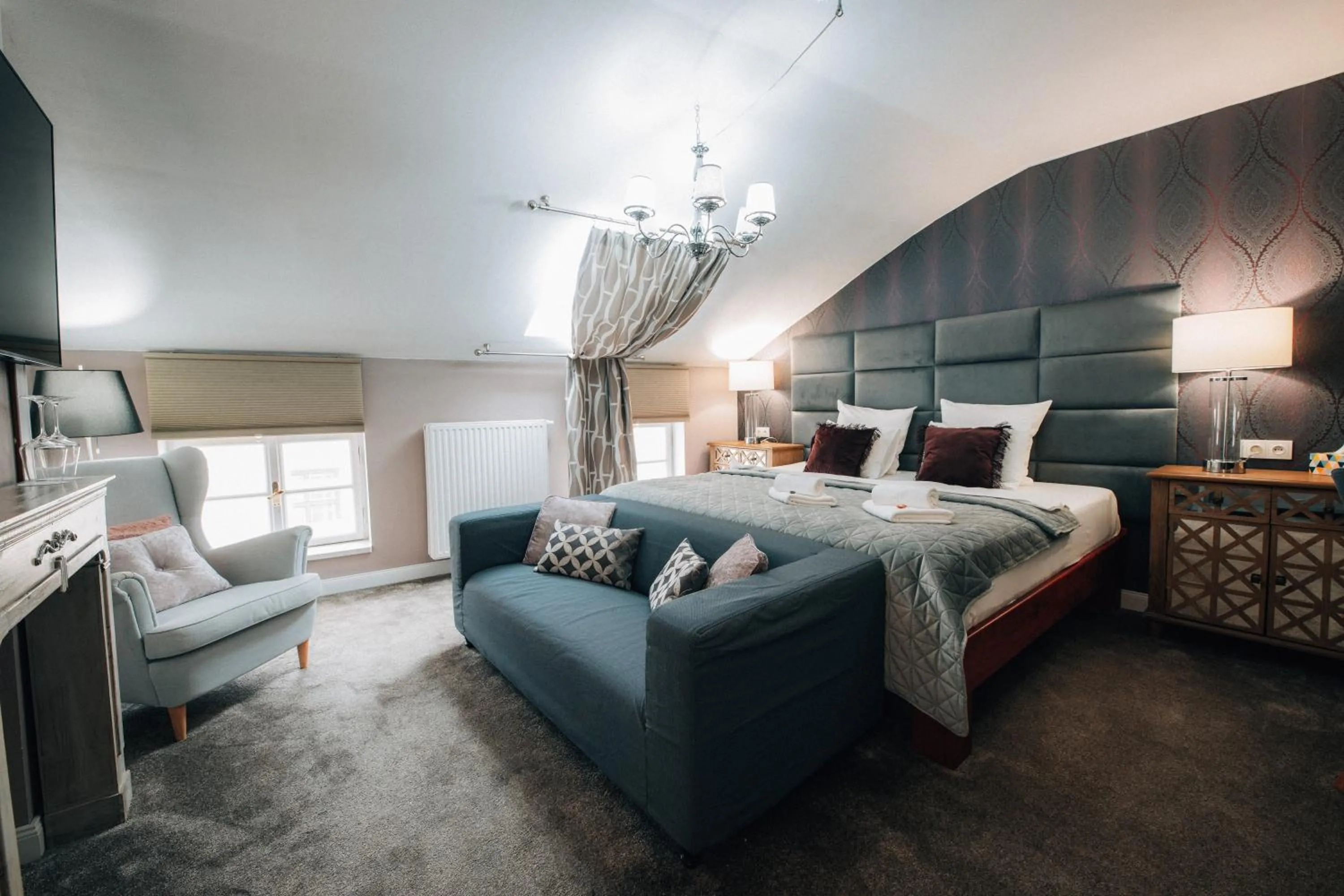Bed in Hotel Telč