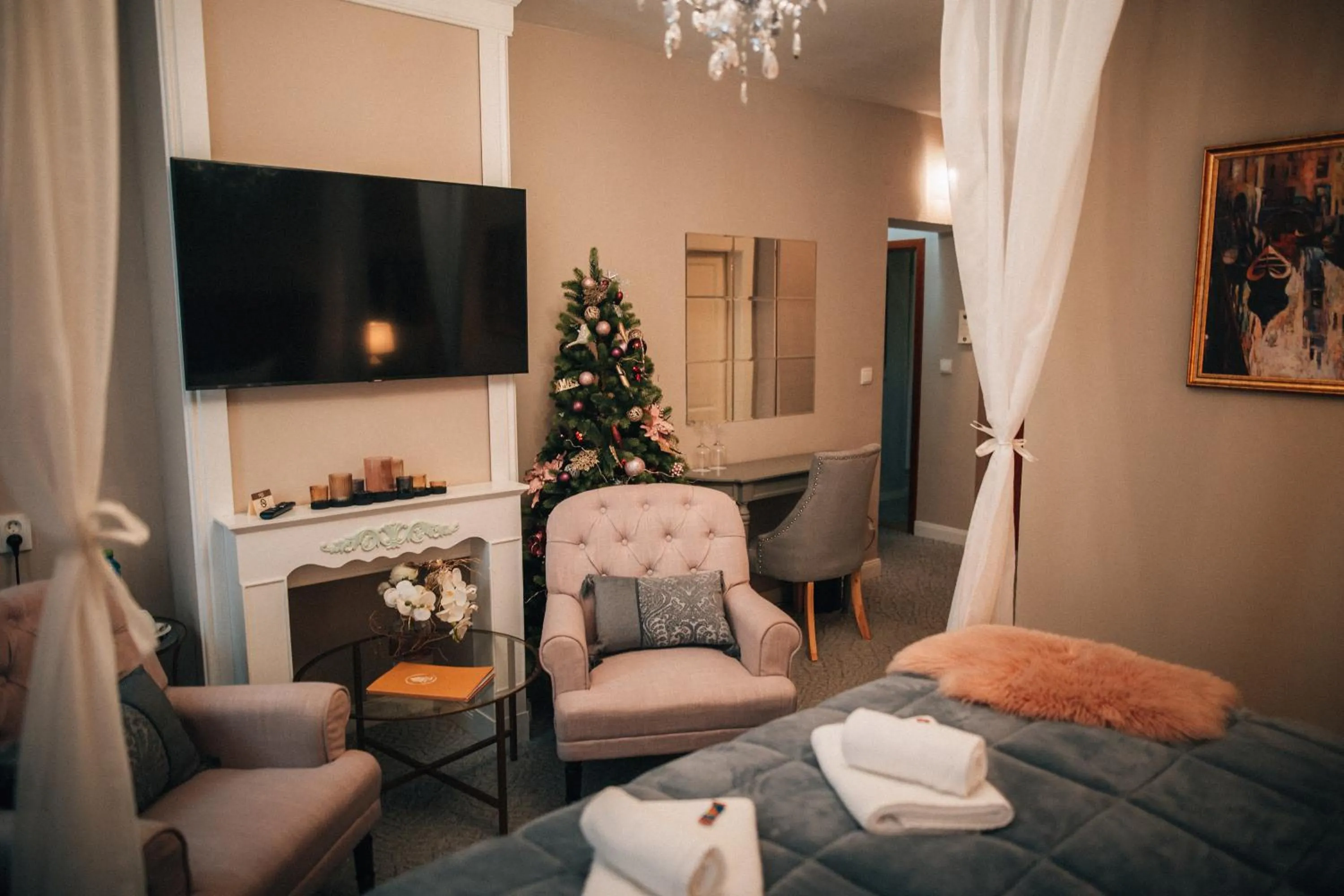 Bed in Hotel Telč