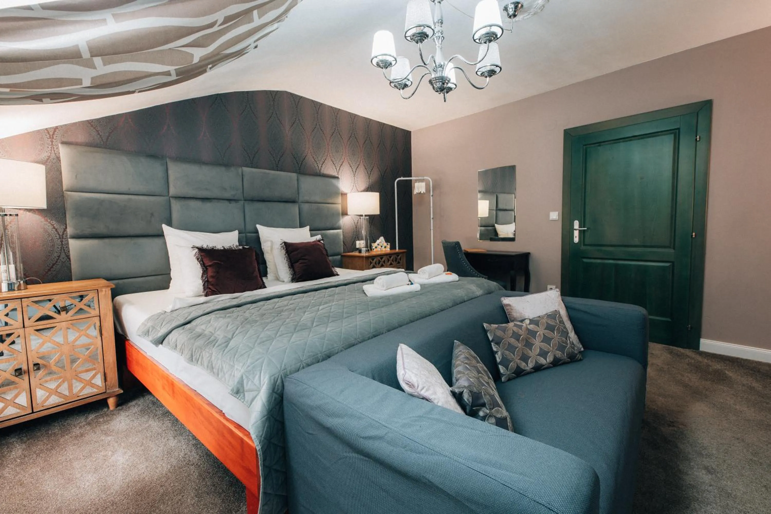 Bed in Hotel Telč