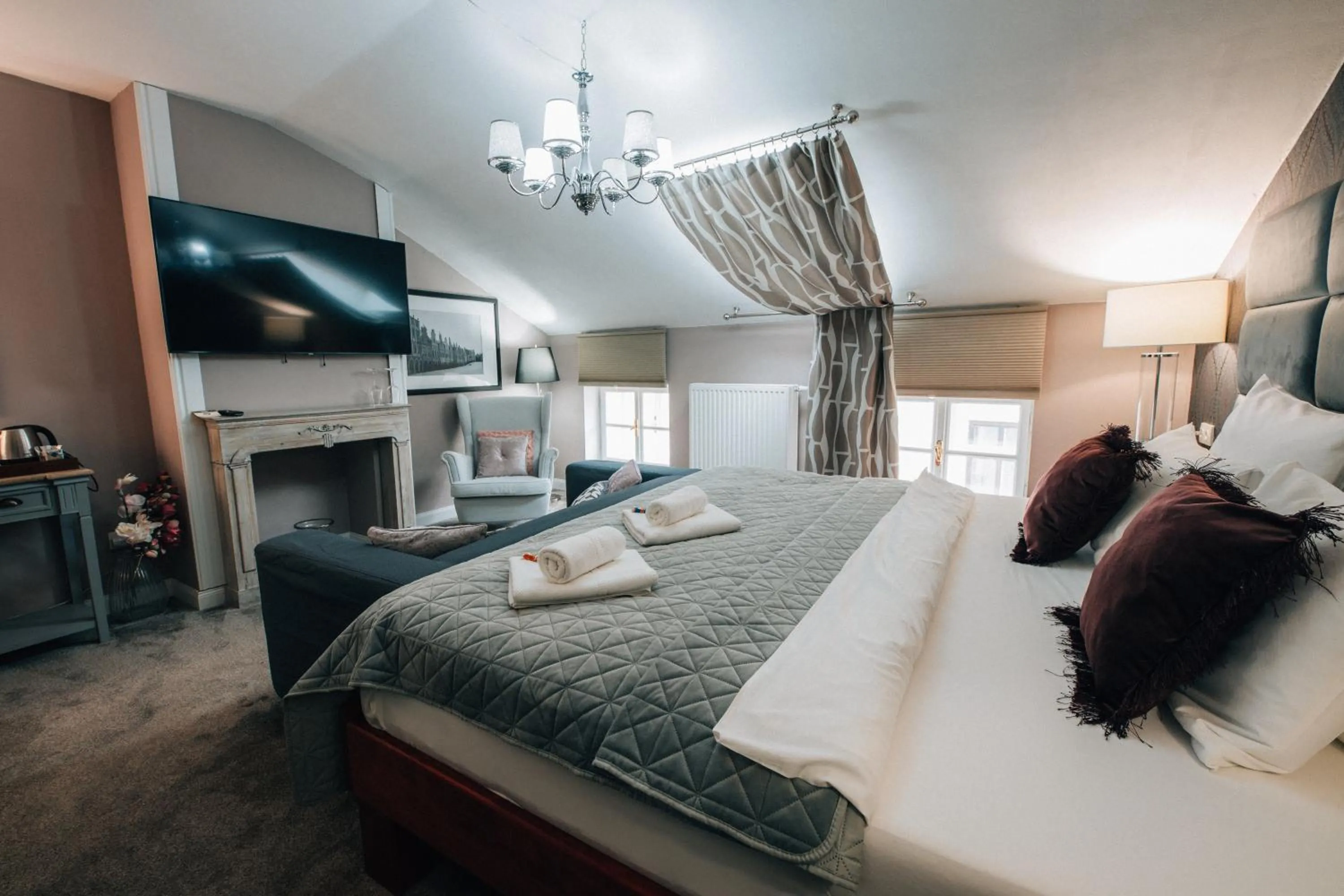Bed in Hotel Telč