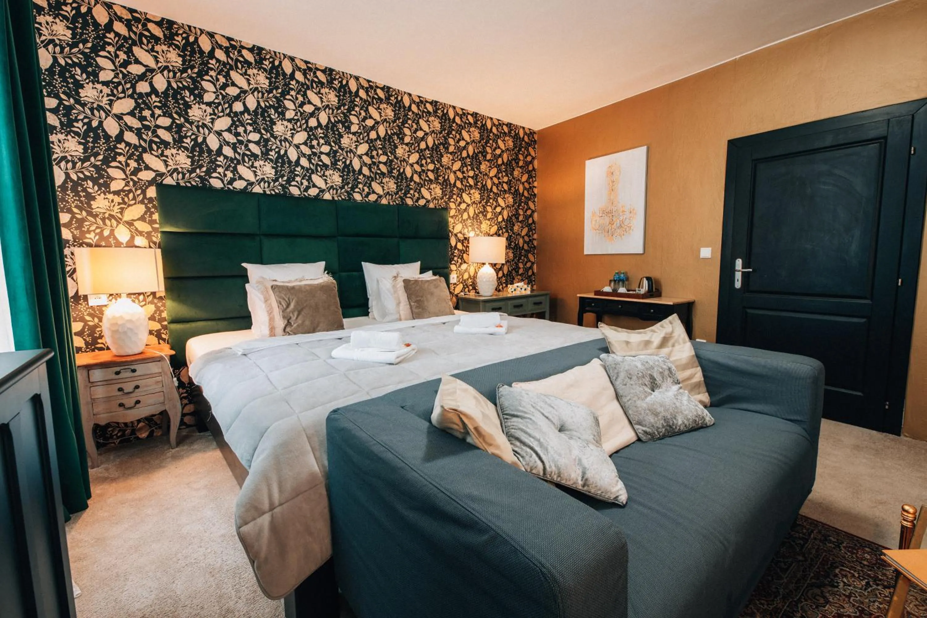 Bed in Hotel Telč