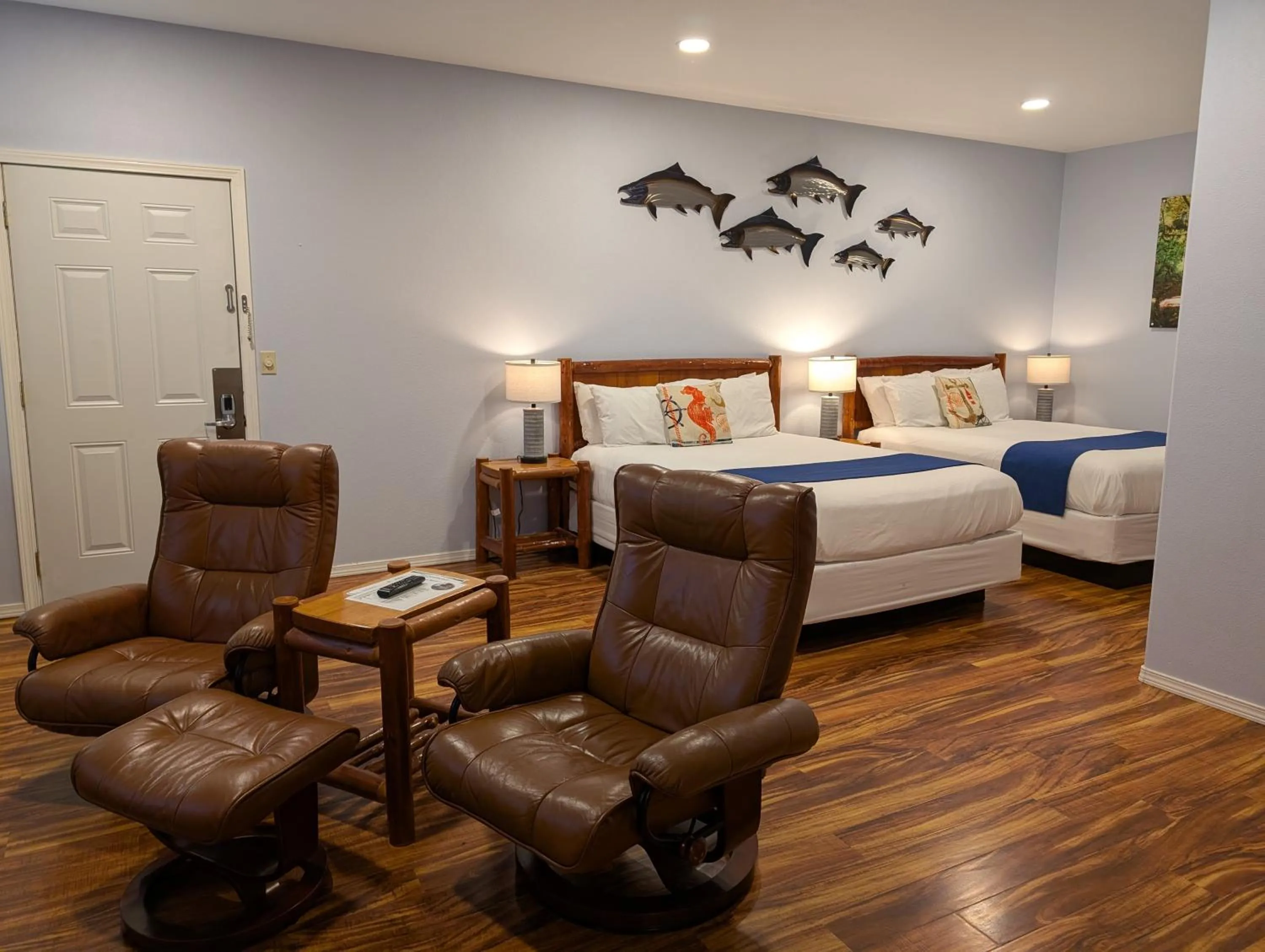 Bed in The Waterfront at Potlatch