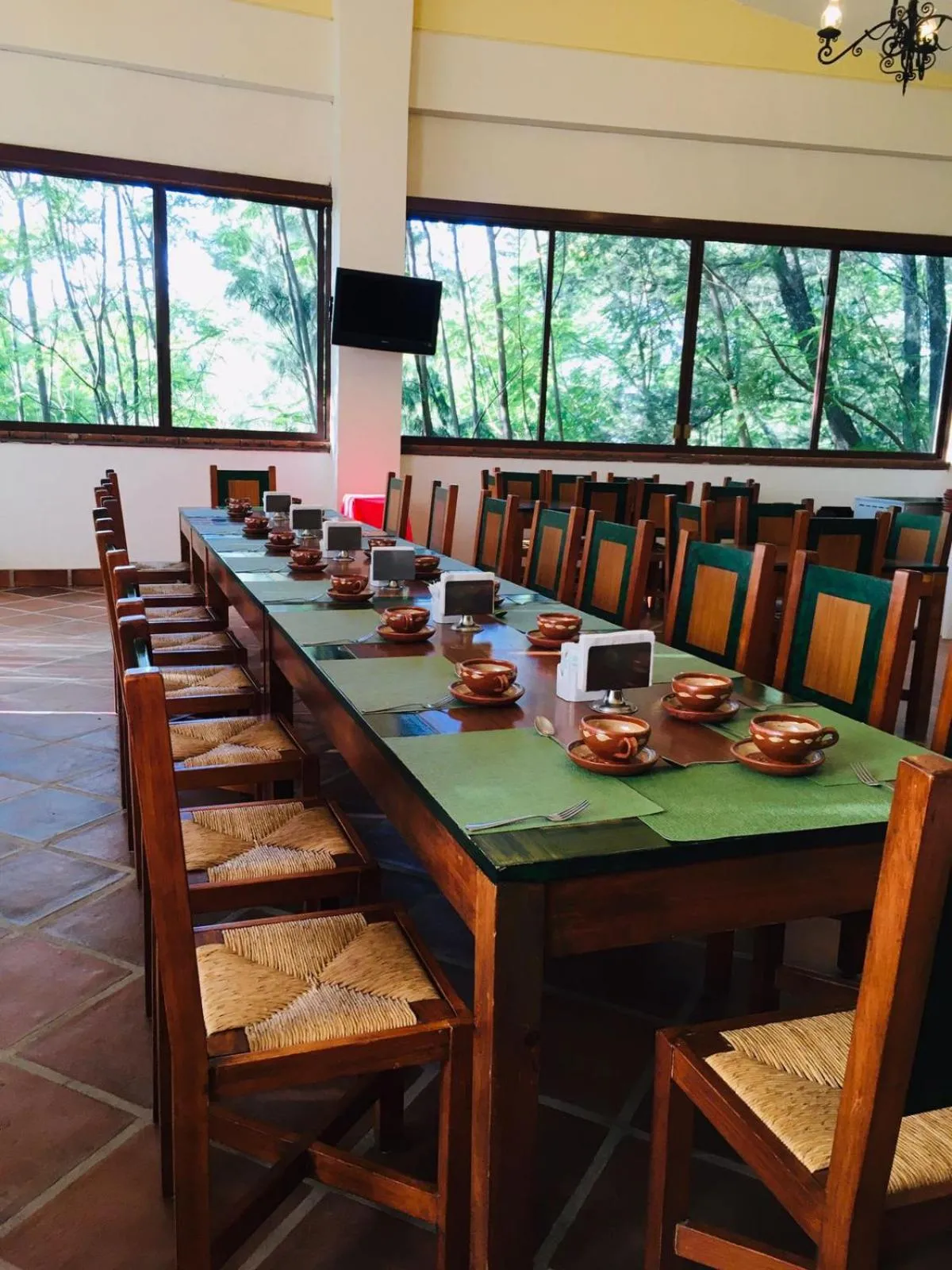 Dining area in Posada Los Colorines