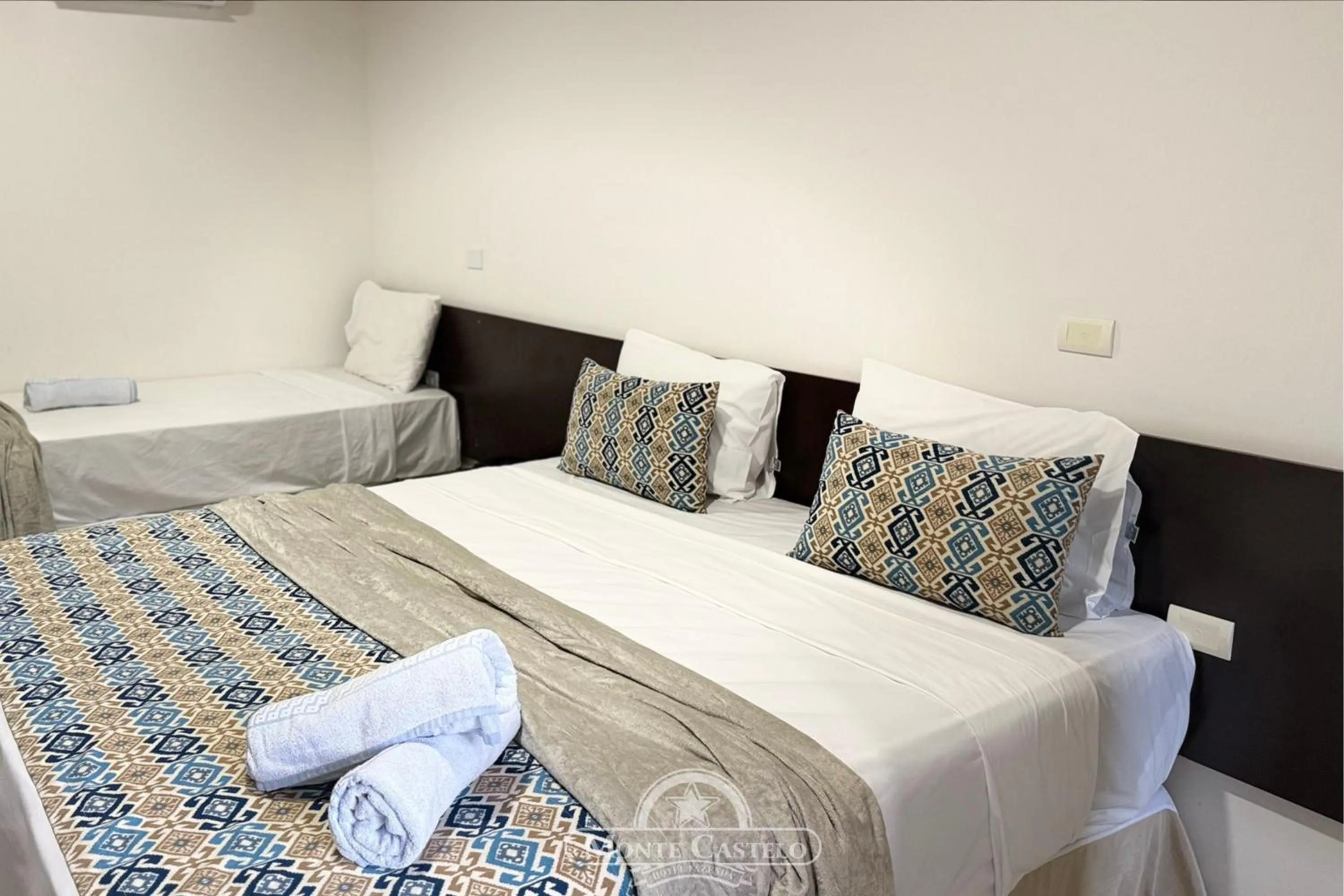 Bed in Hotel Fazenda Monte Castelo