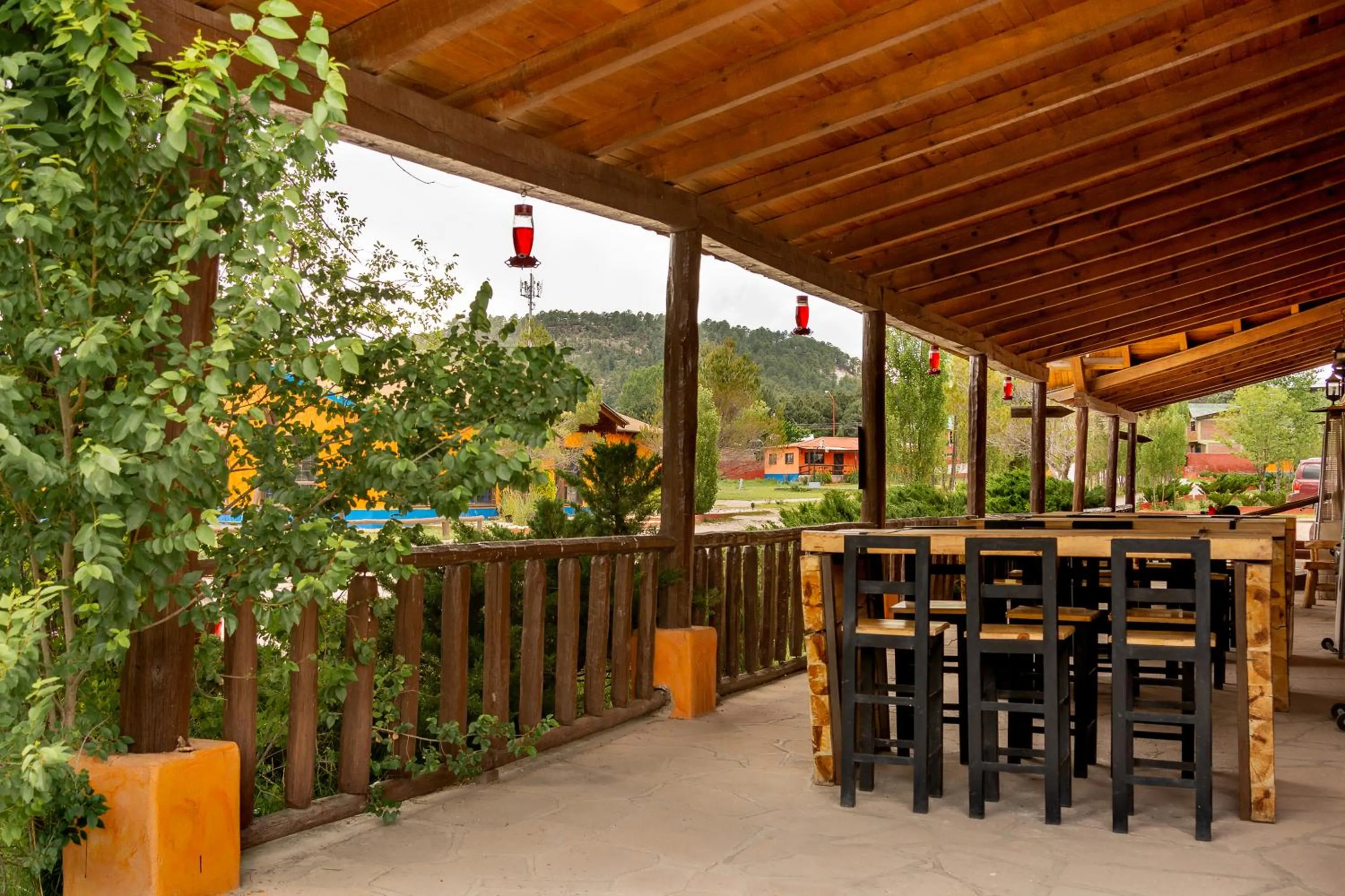 Balcony/Terrace in Villa Mexicana Creel Mountain Lodge