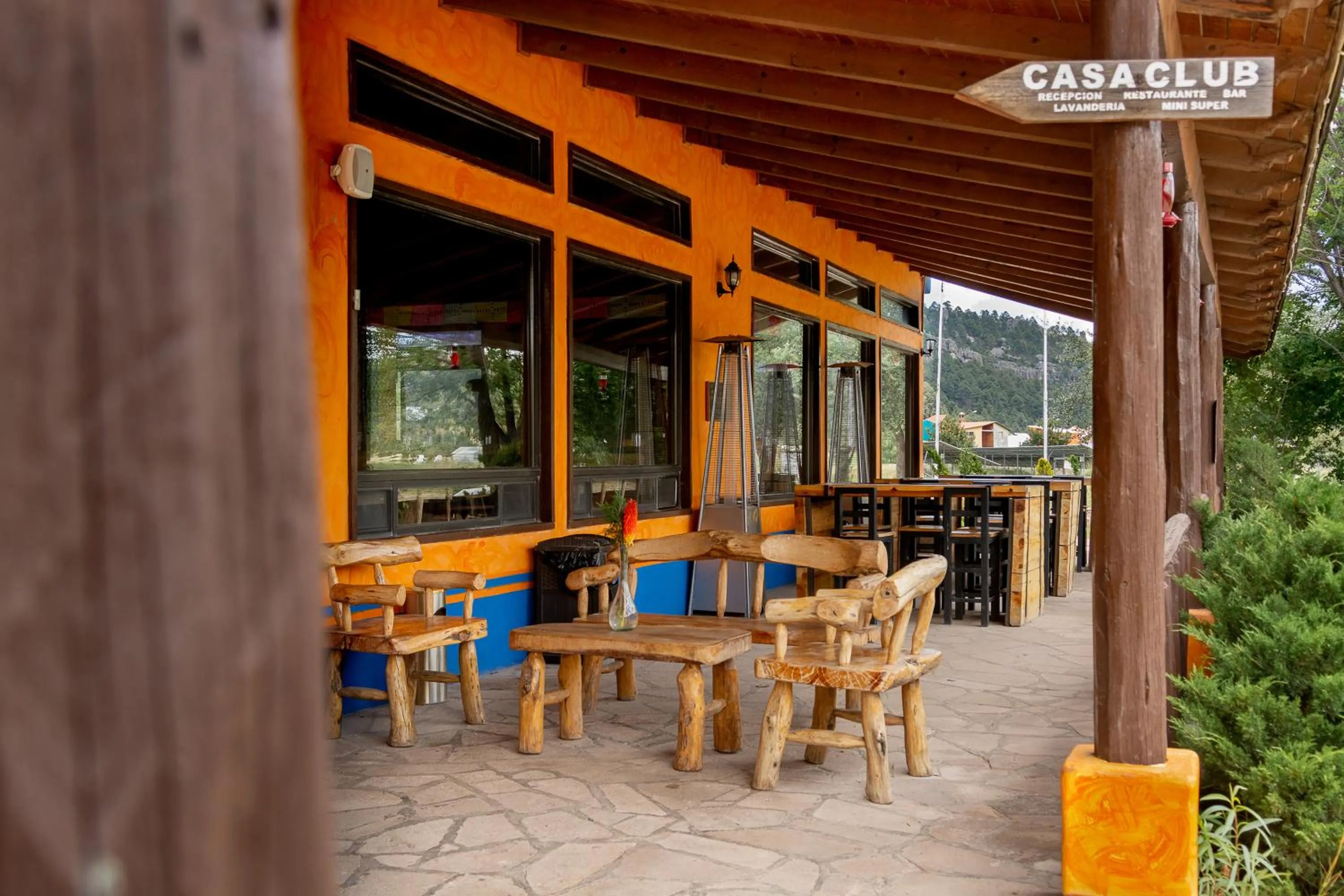 Balcony/Terrace in Villa Mexicana Creel Mountain Lodge