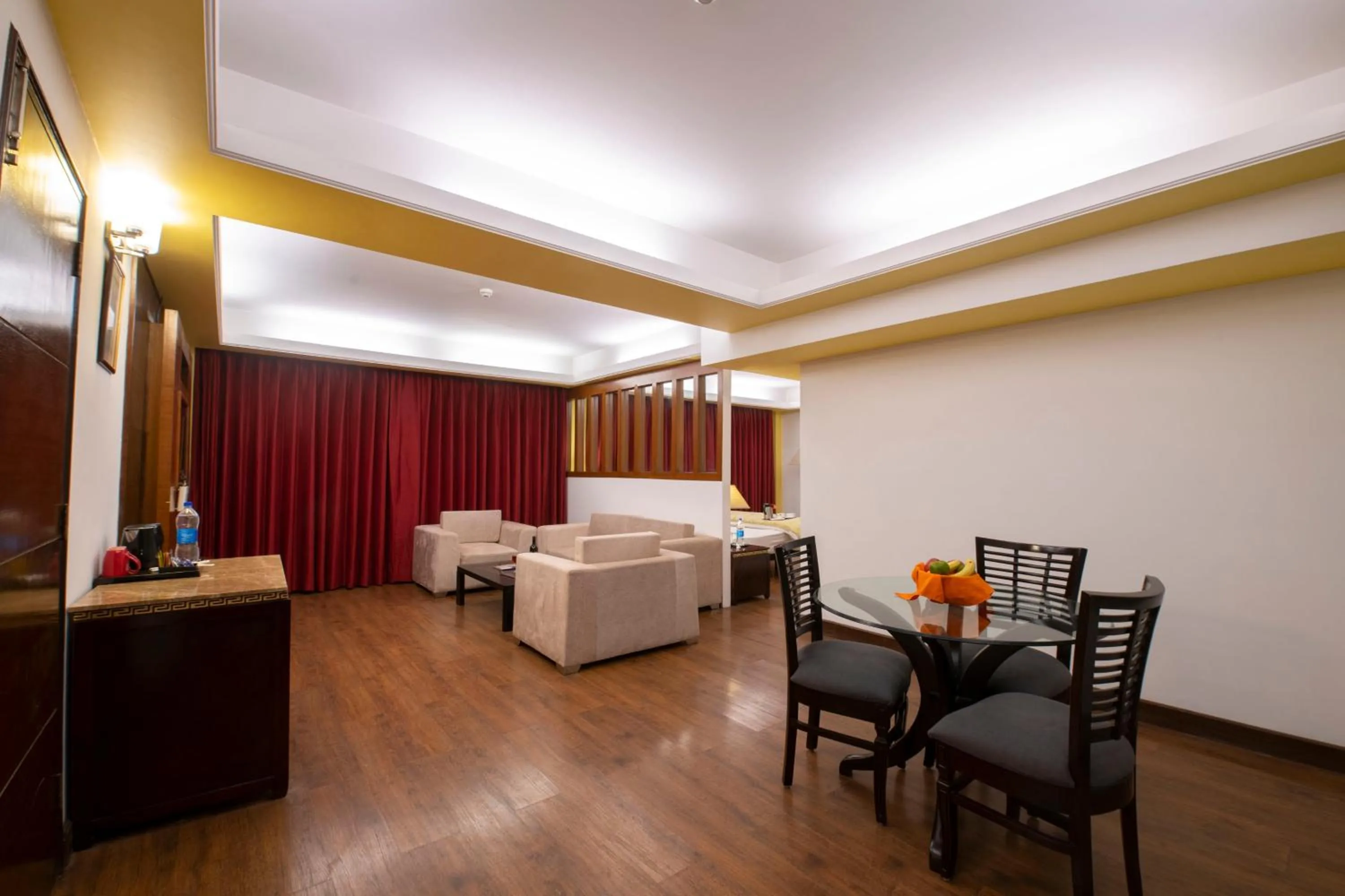 Bed in Mastiff Grand Manali Resort