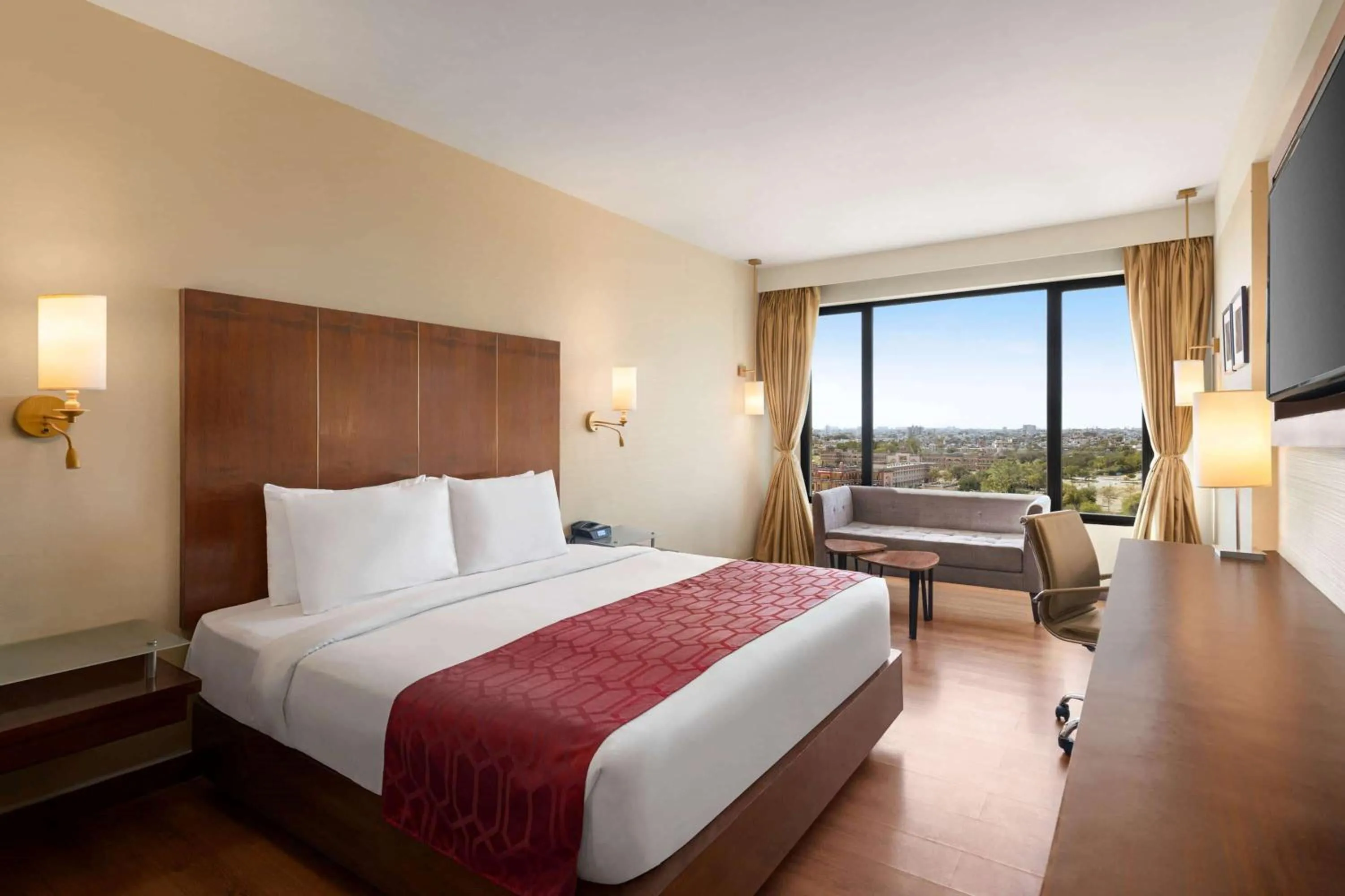 Bedroom, Bed in Ramada by Wyndham Jaipur North