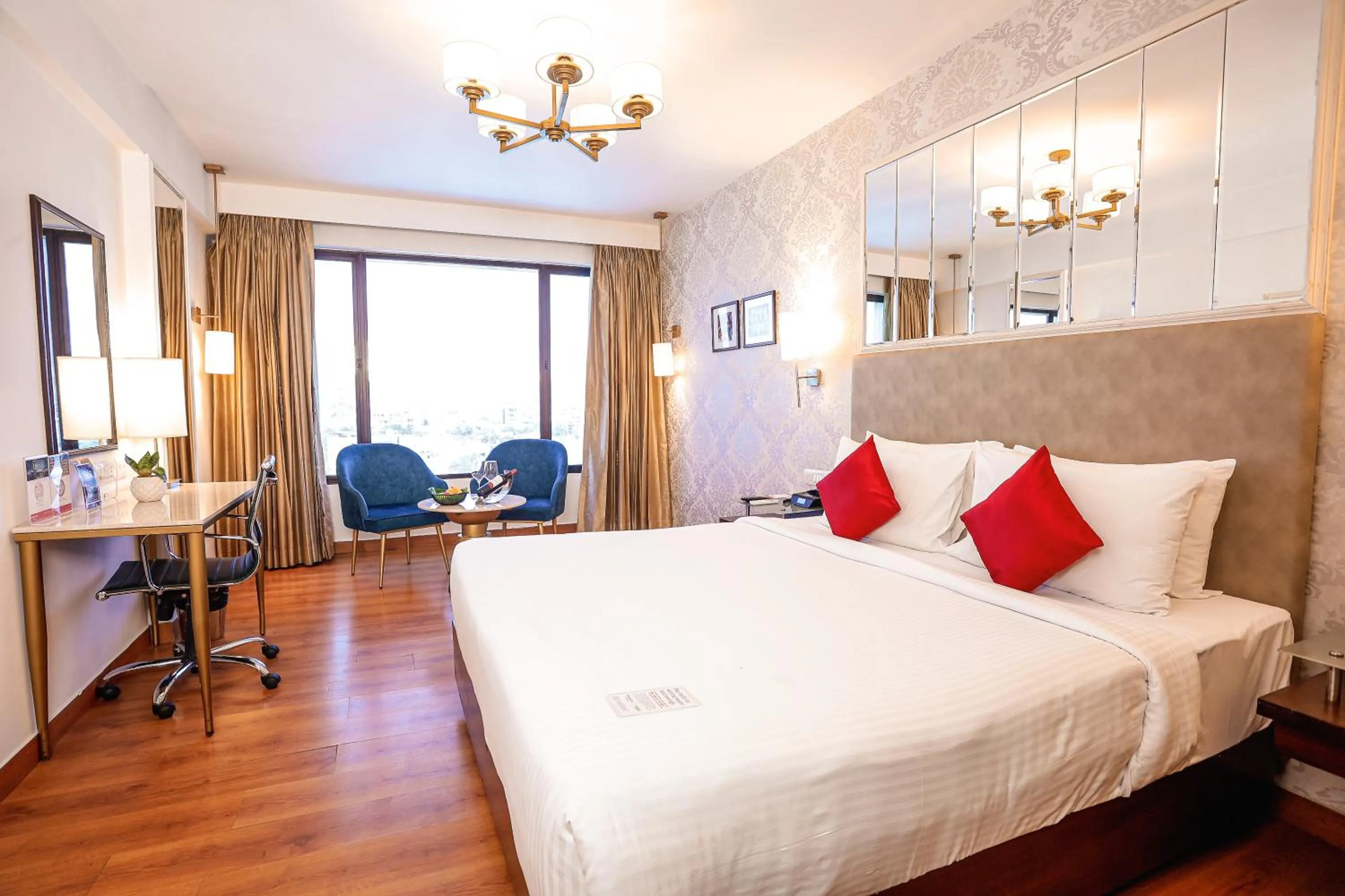 Bed in Ramada by Wyndham Jaipur North