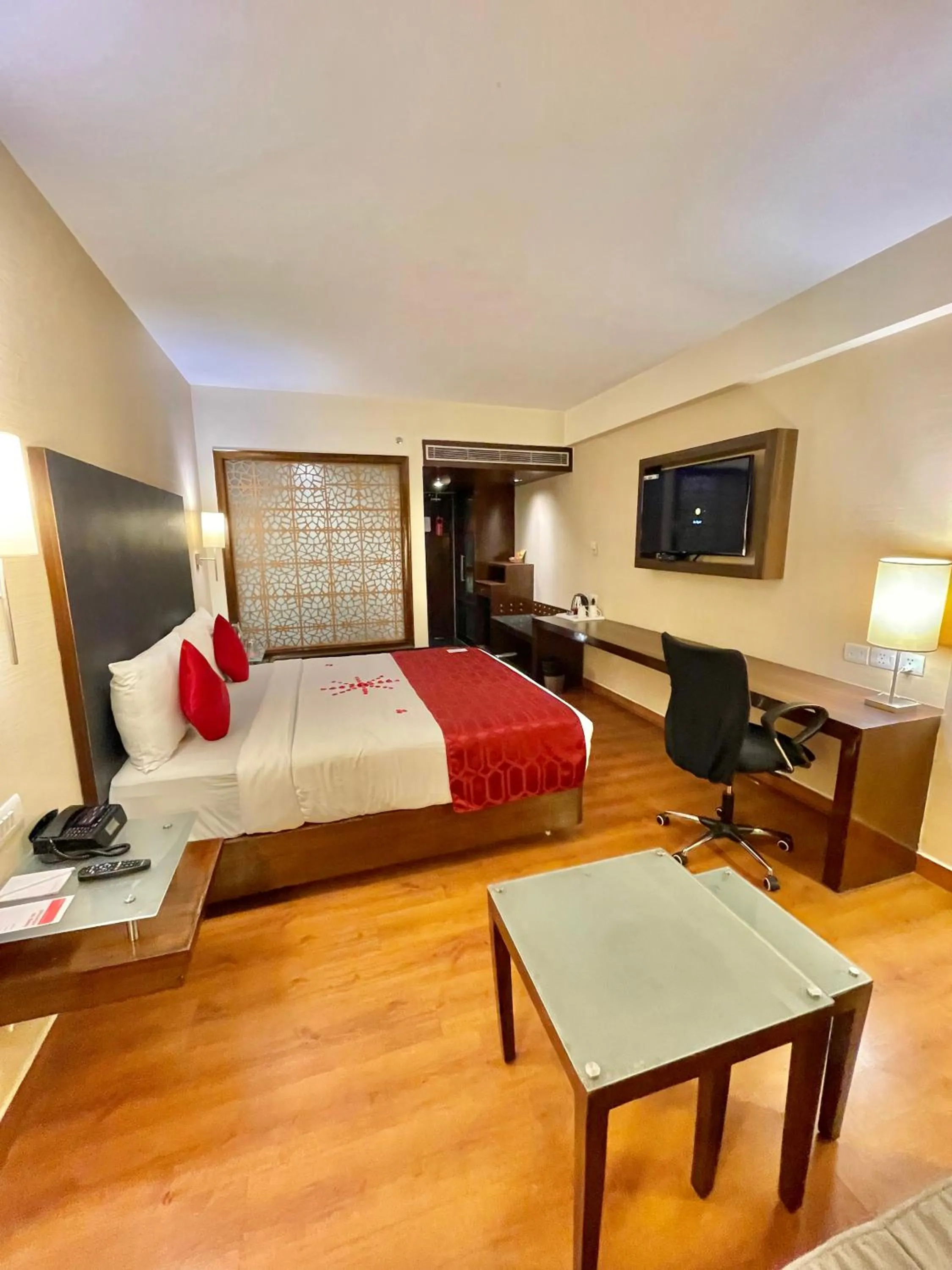 Photo of the whole room, Bed in Ramada by Wyndham Jaipur North