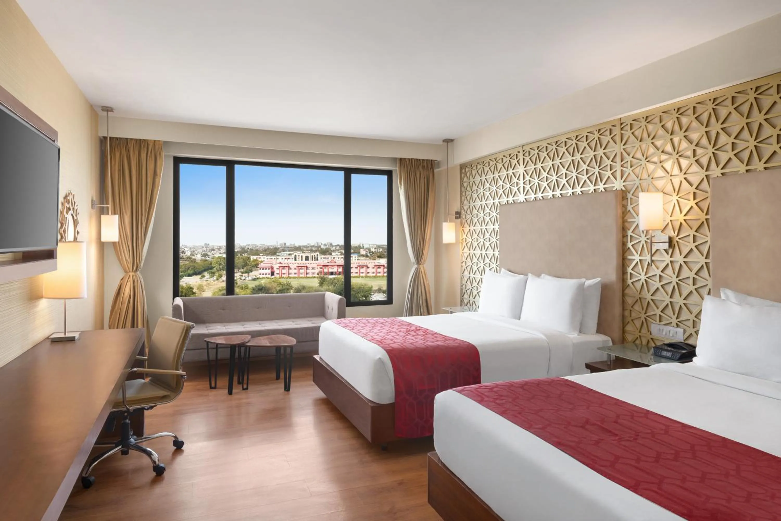 2 Queen Beds, Club Room City View, Non-Smoking in Ramada by Wyndham Jaipur North