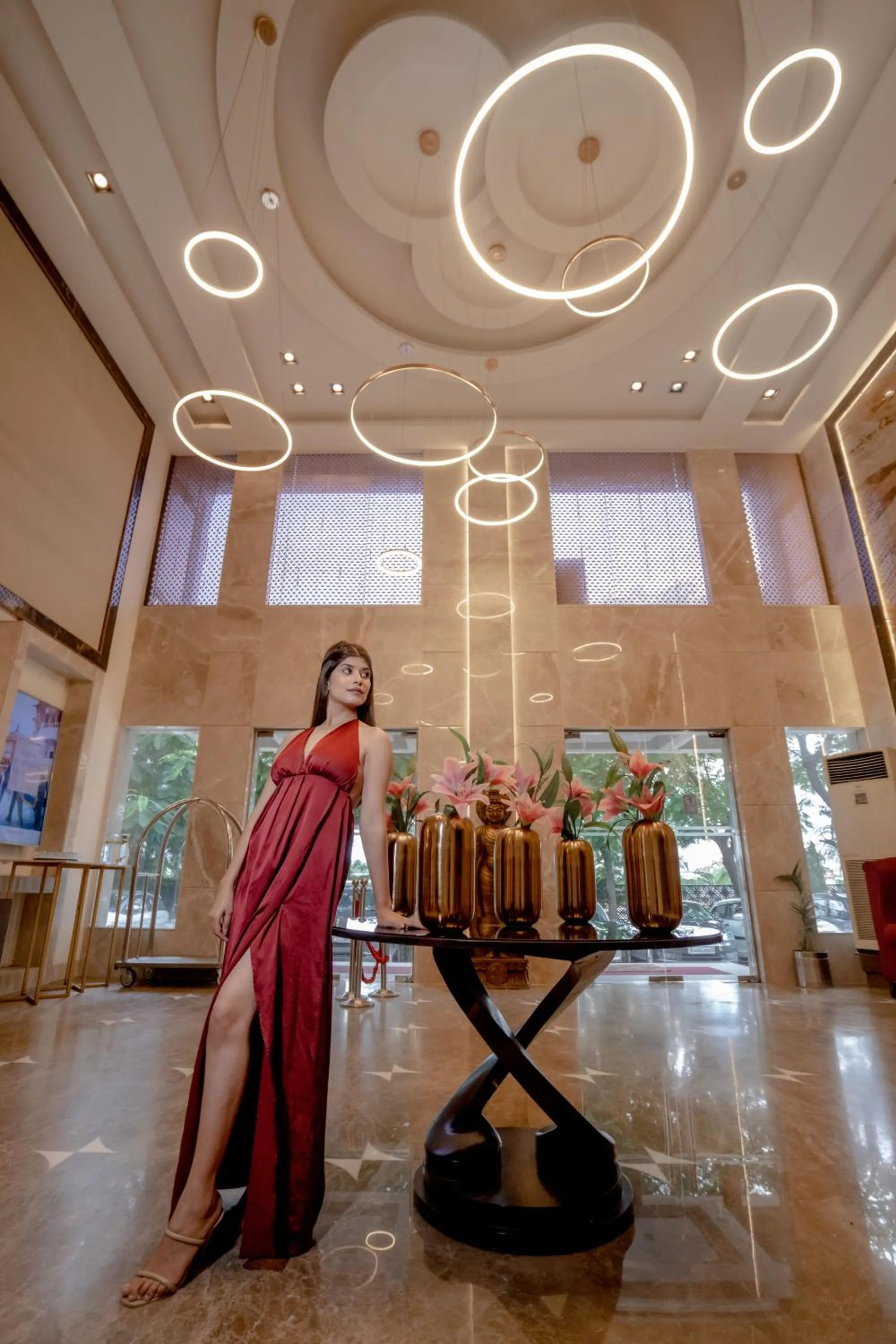 Lobby or reception in Ramada by Wyndham Jaipur North