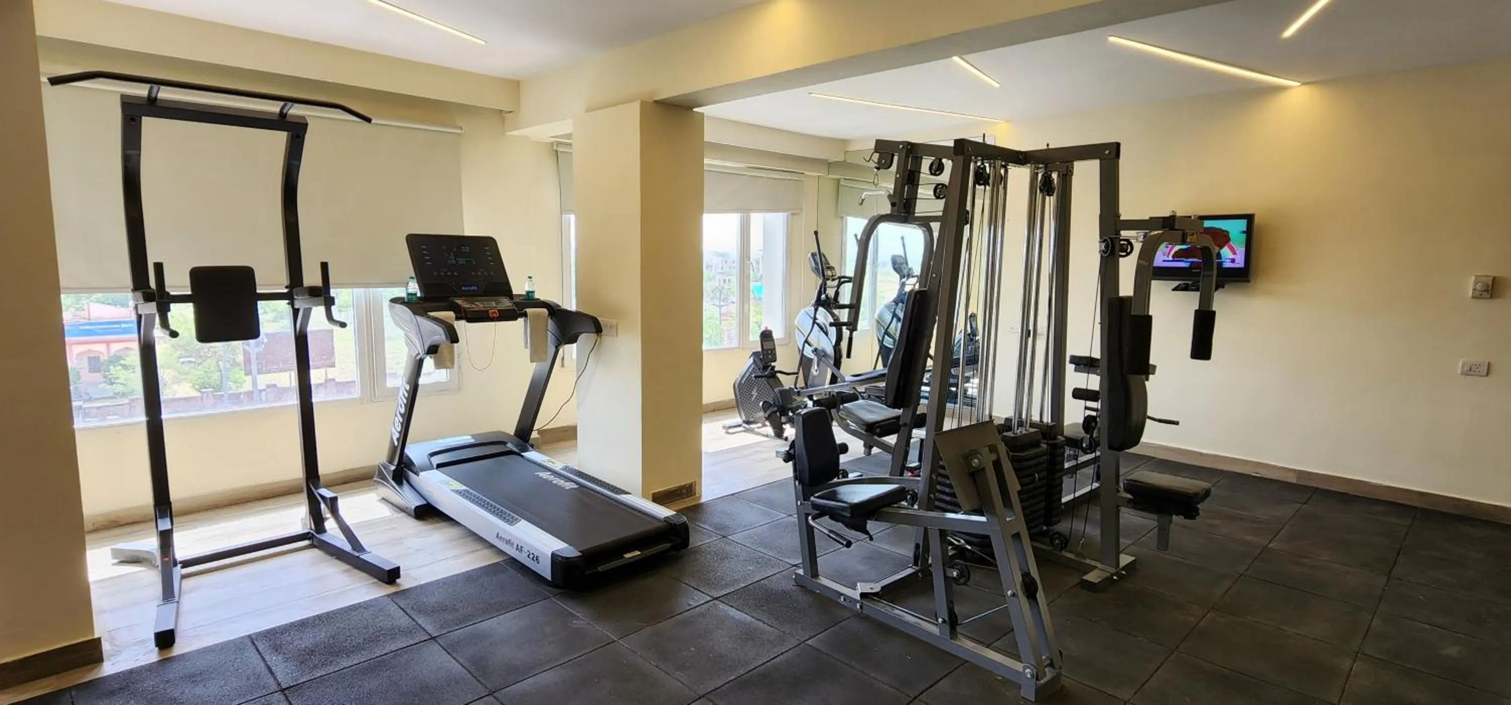 Fitness centre/facilities in Ramada by Wyndham Jaipur North