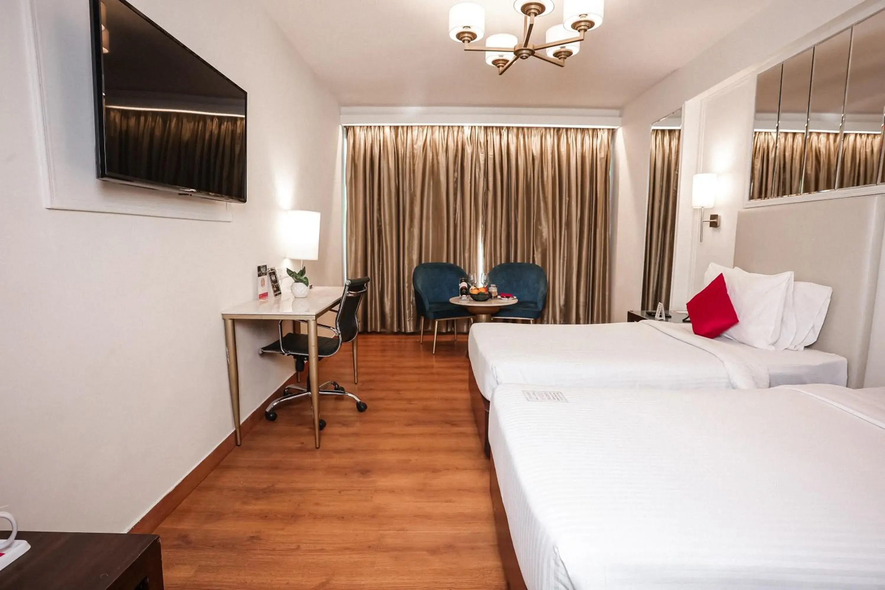 Premium Twin Room with City View- Early check in and late checkout (subject to availability) in Ramada by Wyndham Jaipur North Premium Twin Room with City View- Early check in and late checkout (subject to availability) in Ramada by Wyndham Jaipur North