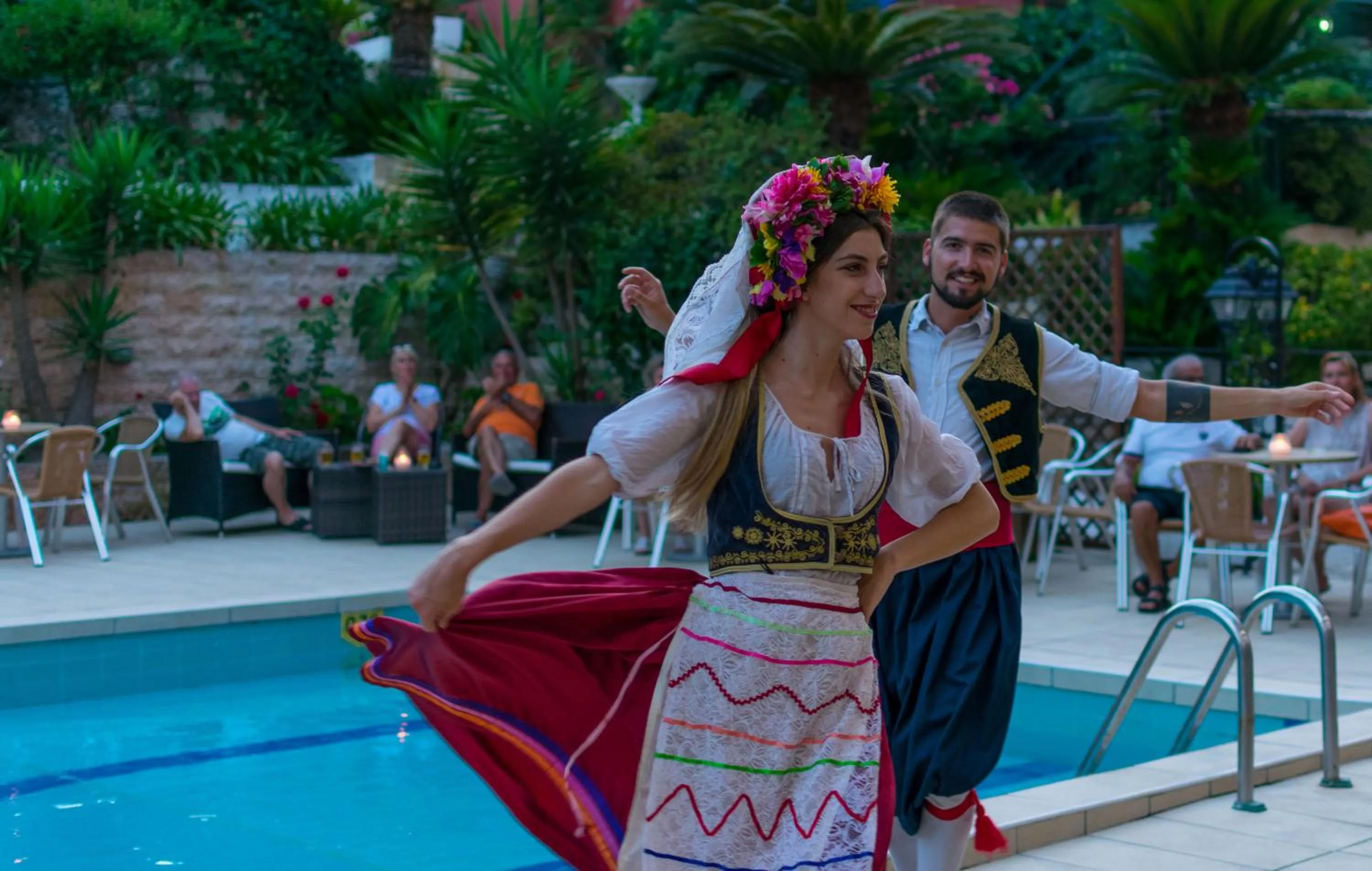 People in Oasis Hotel