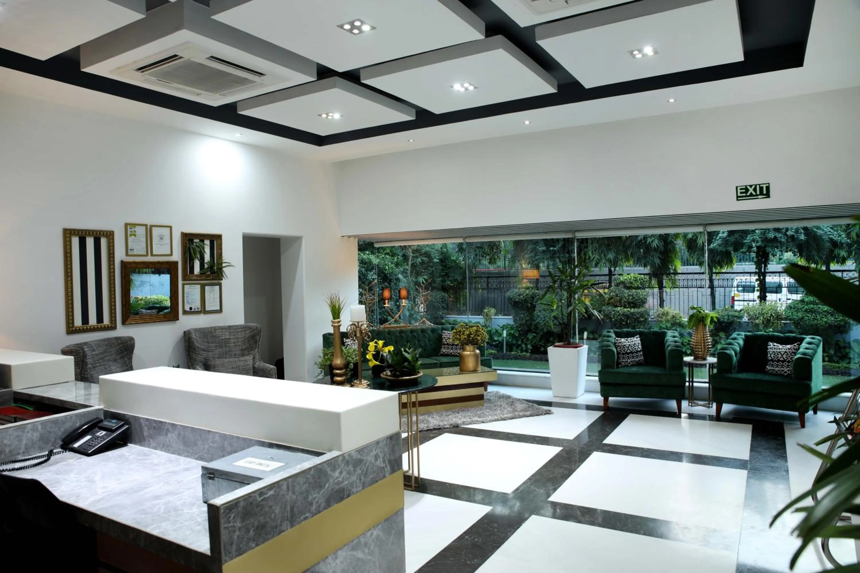 Lobby or reception, Bed in Ahuja Residency Sunder Nagar