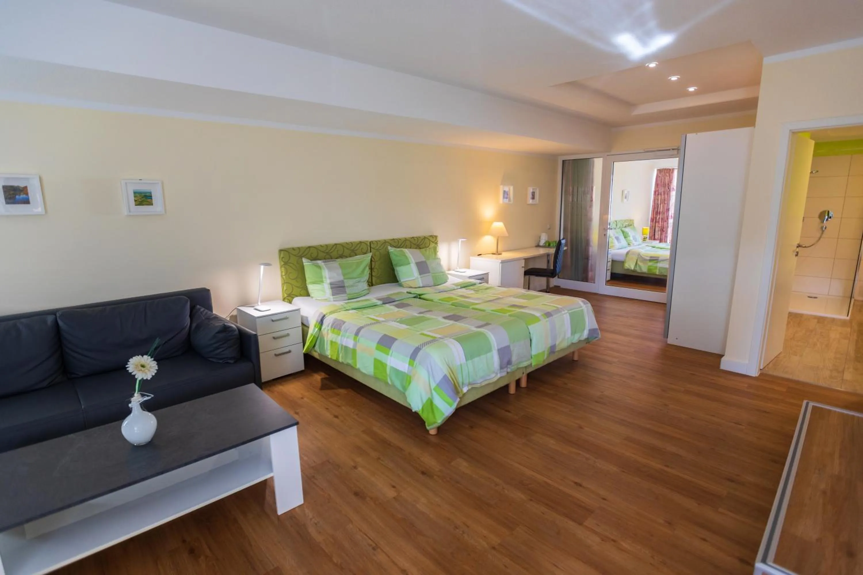 Photo of the whole room, Bed in Landhotel Gillenfelder Hof