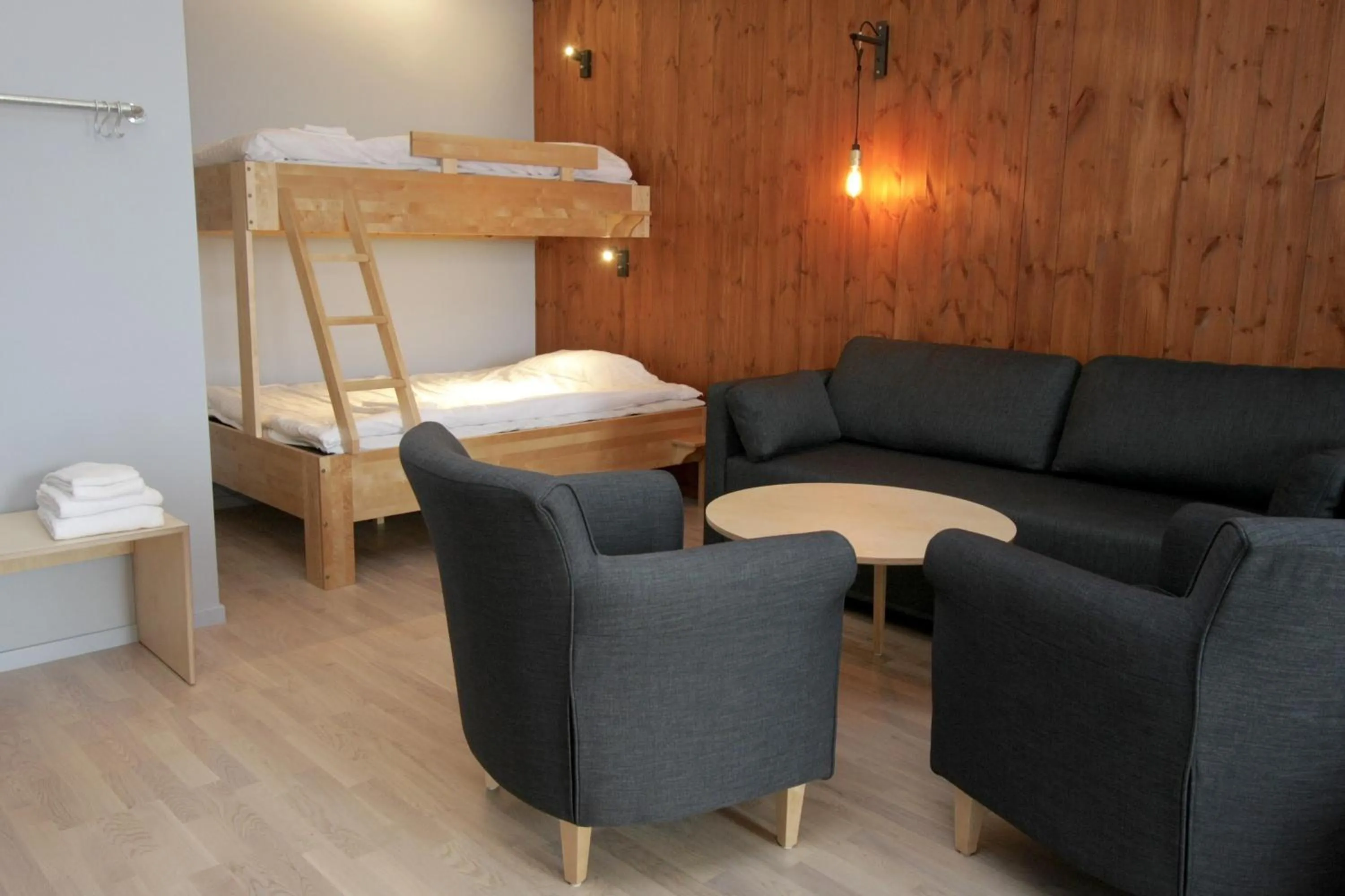 Seating area, Bed in Bergshotellet