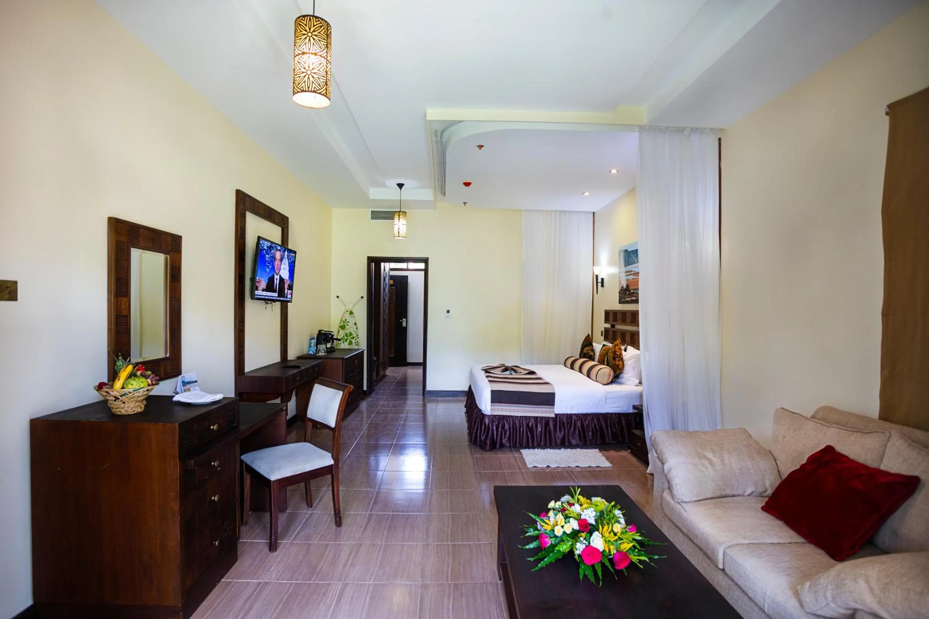 Living room in Lake Bogoria Spa Resort