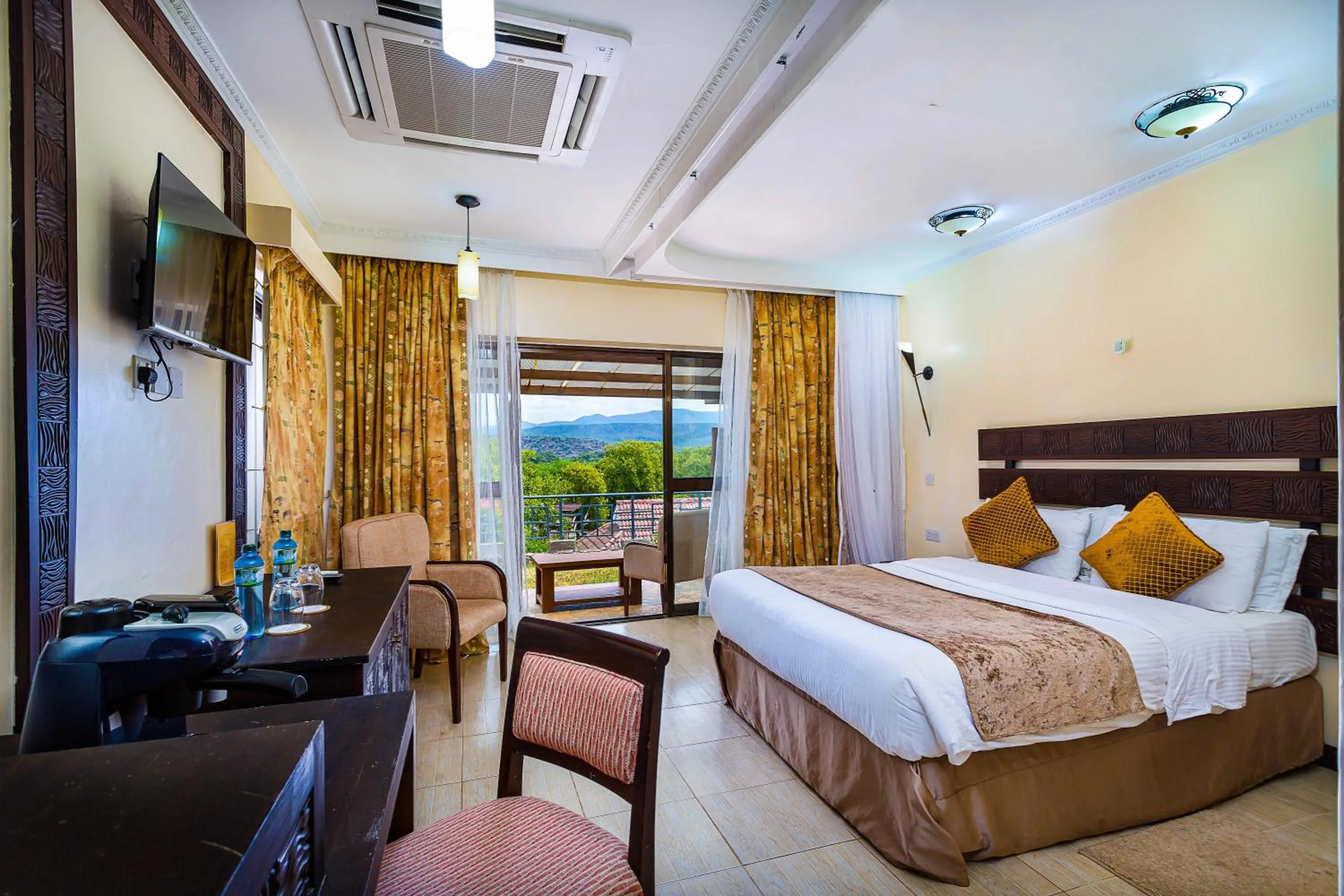 Bed in Lake Bogoria Spa Resort