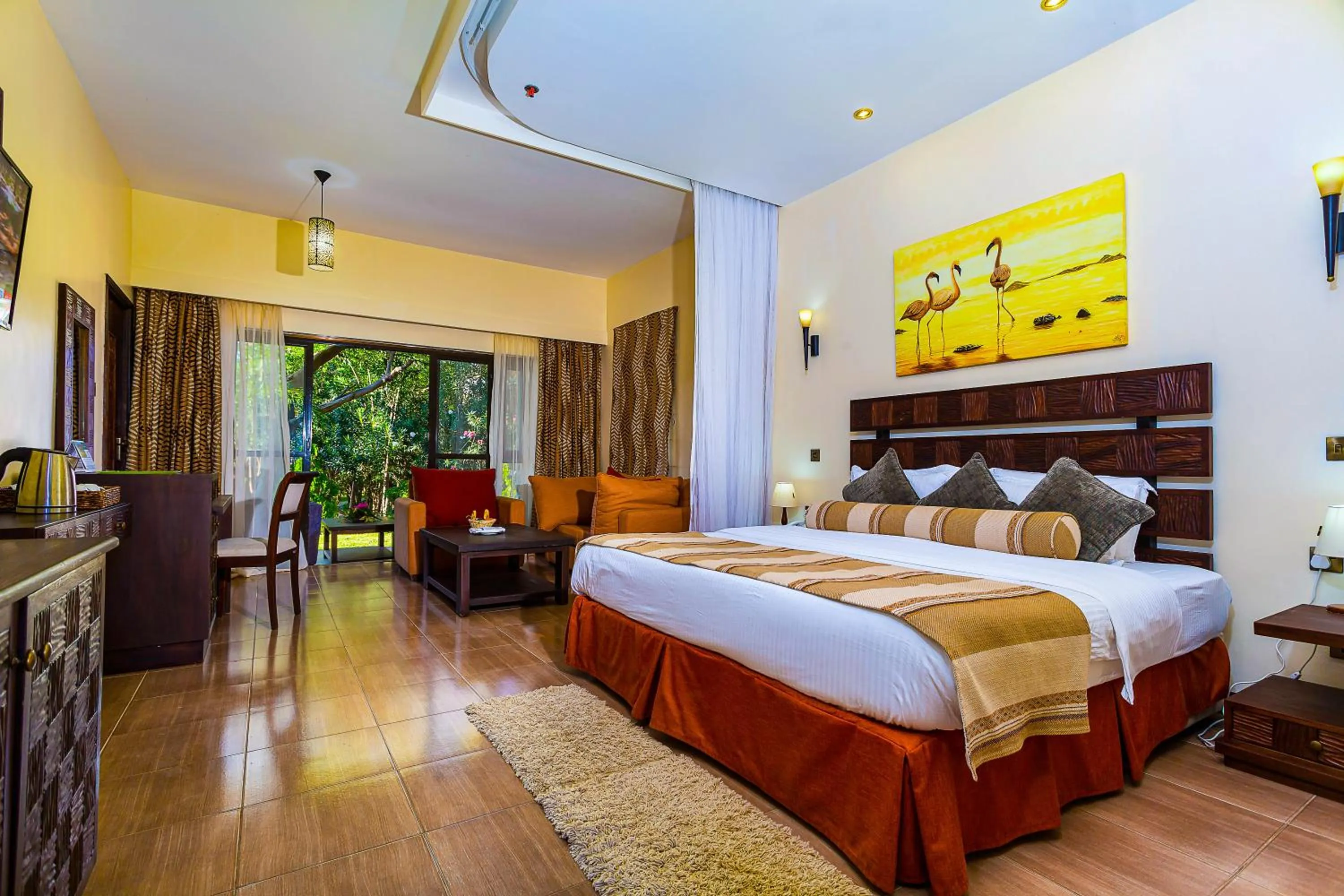 Bed in Lake Bogoria Spa Resort