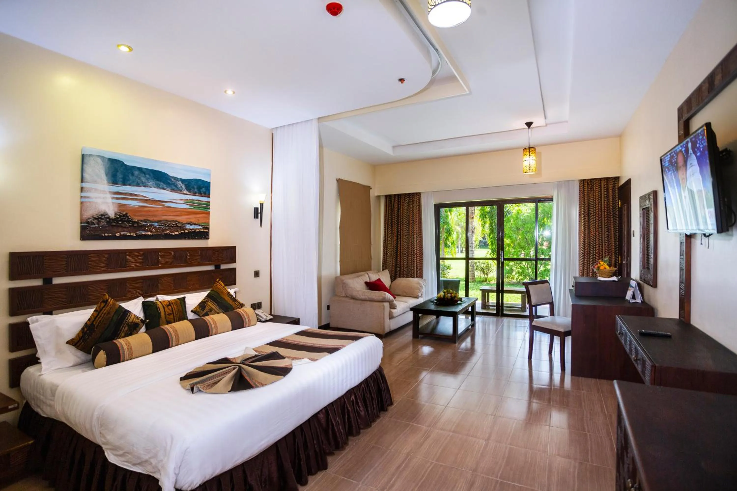 Bed in Lake Bogoria Spa Resort