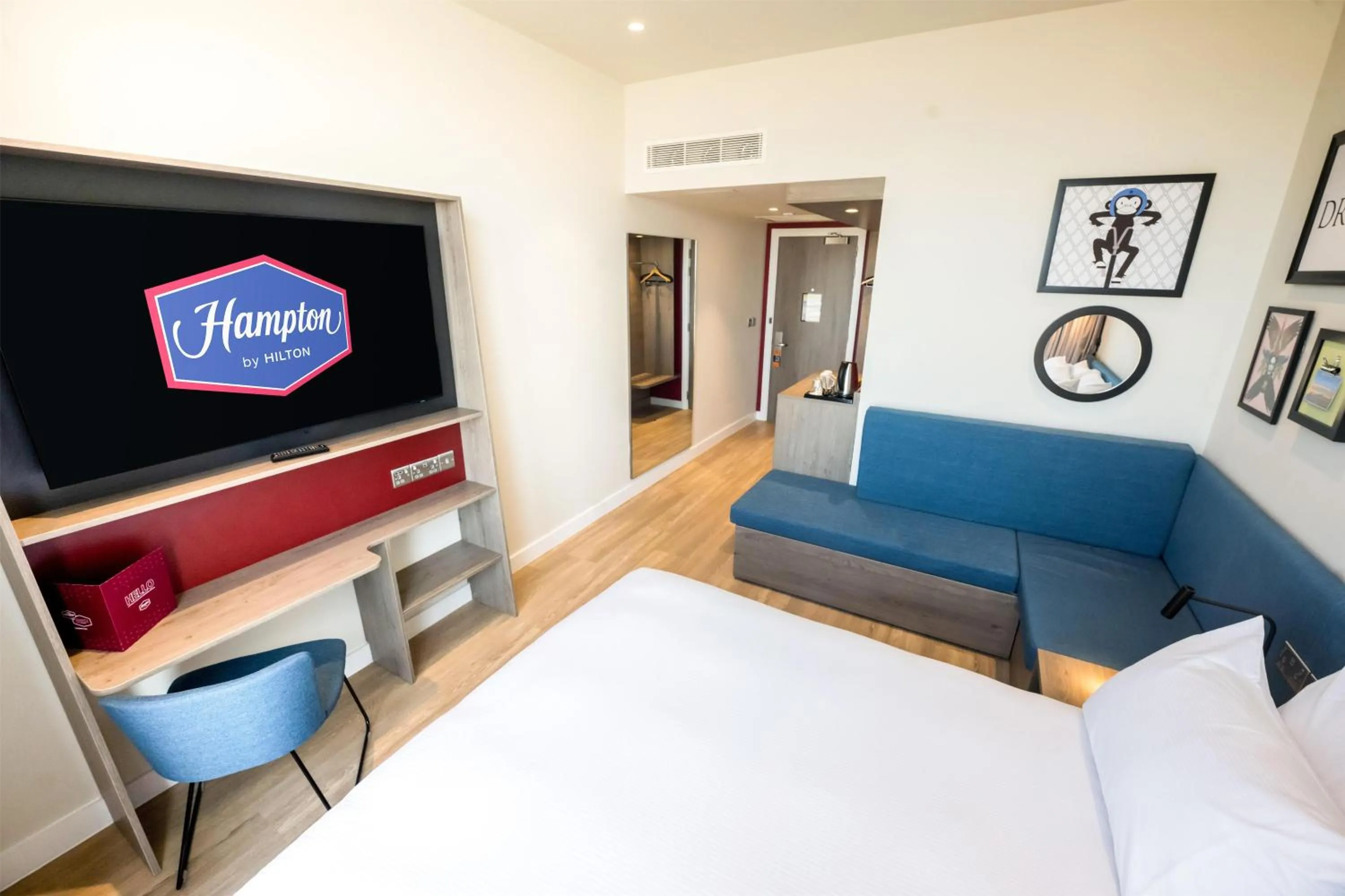 Bedroom, Bed in Hampton By Hilton Blackpool